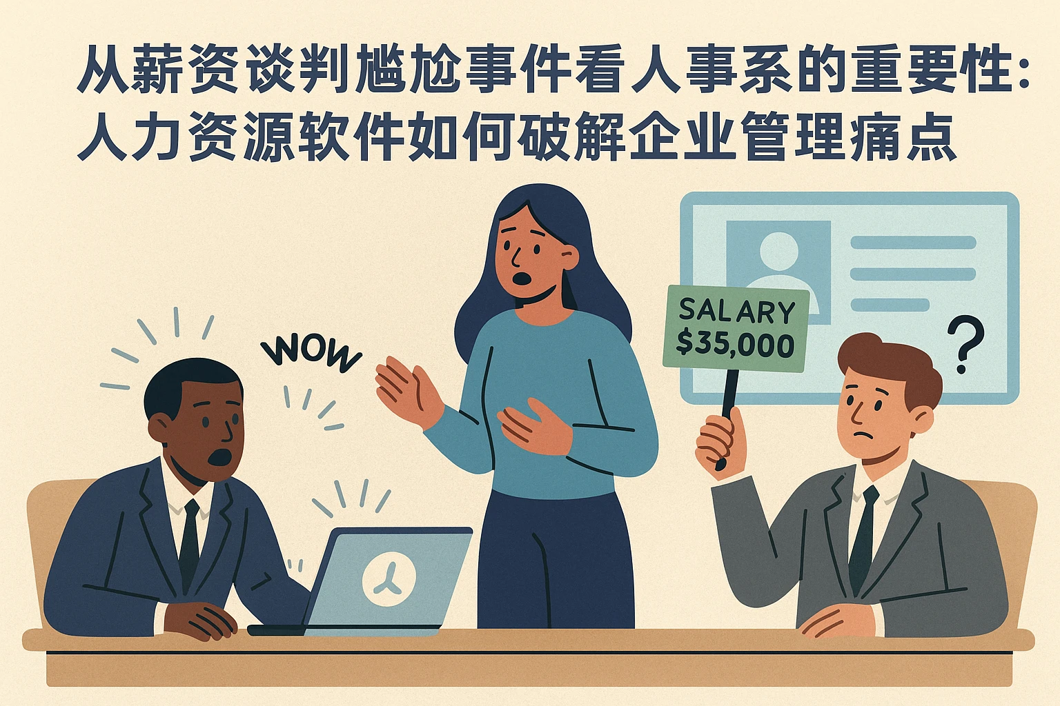 从薪资谈判尴尬事件看人事系统的重要性：人力资源软件如何破解企业管理痛点