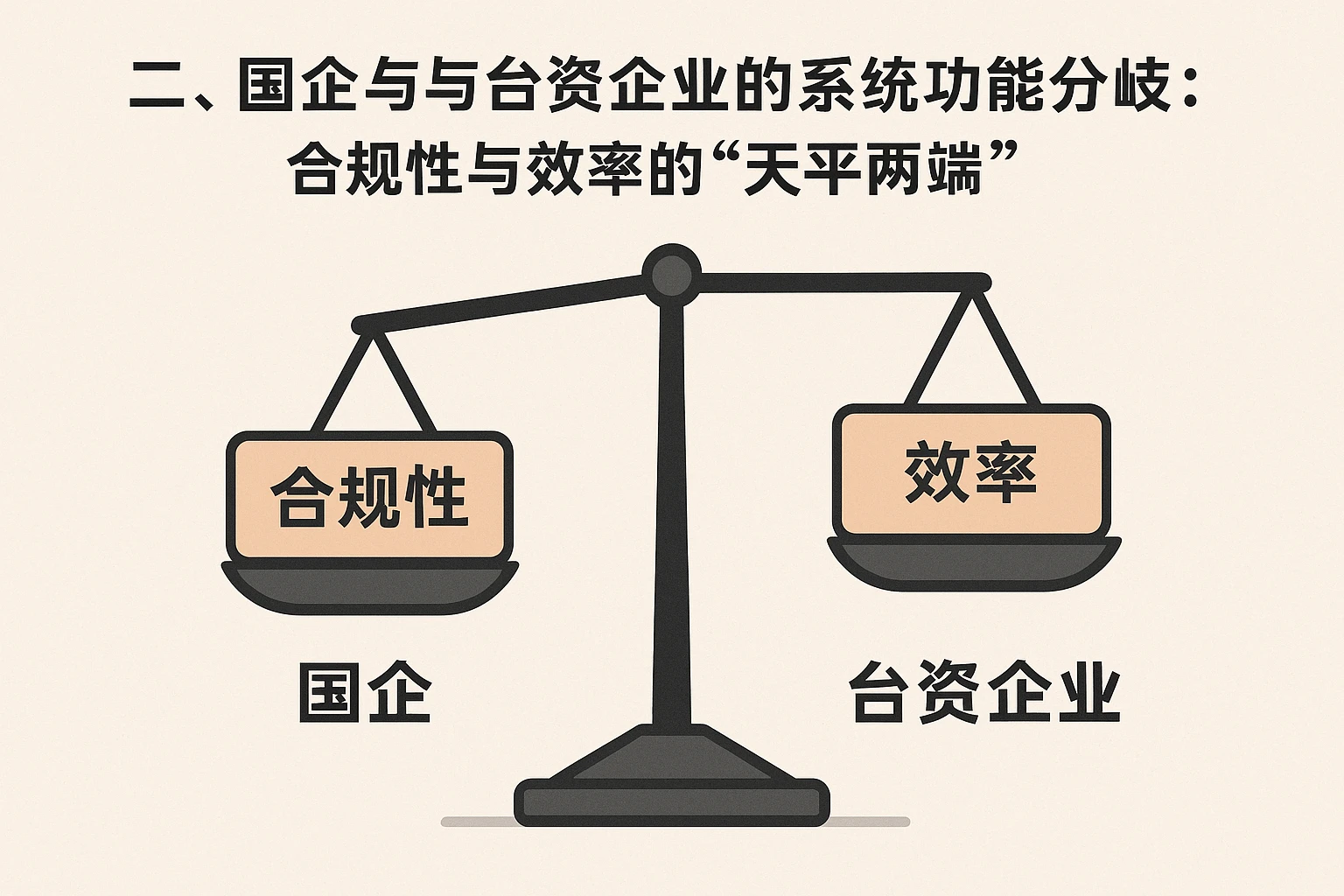 二、国企与台资企业的系统功能分歧：合规性与效率的“天平两端”