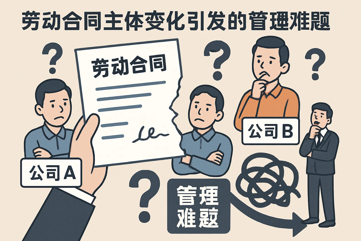 劳动合同主体变化引发的管理难题