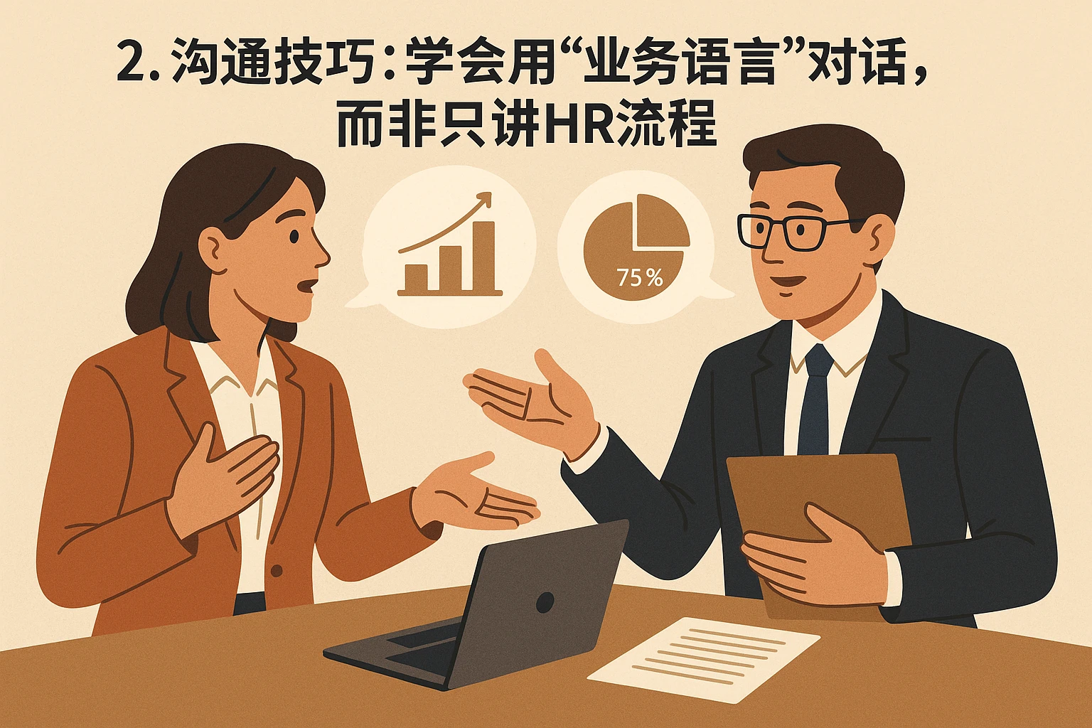 2. 沟通技巧：学会用“业务语言”对话，而非只讲HR流程