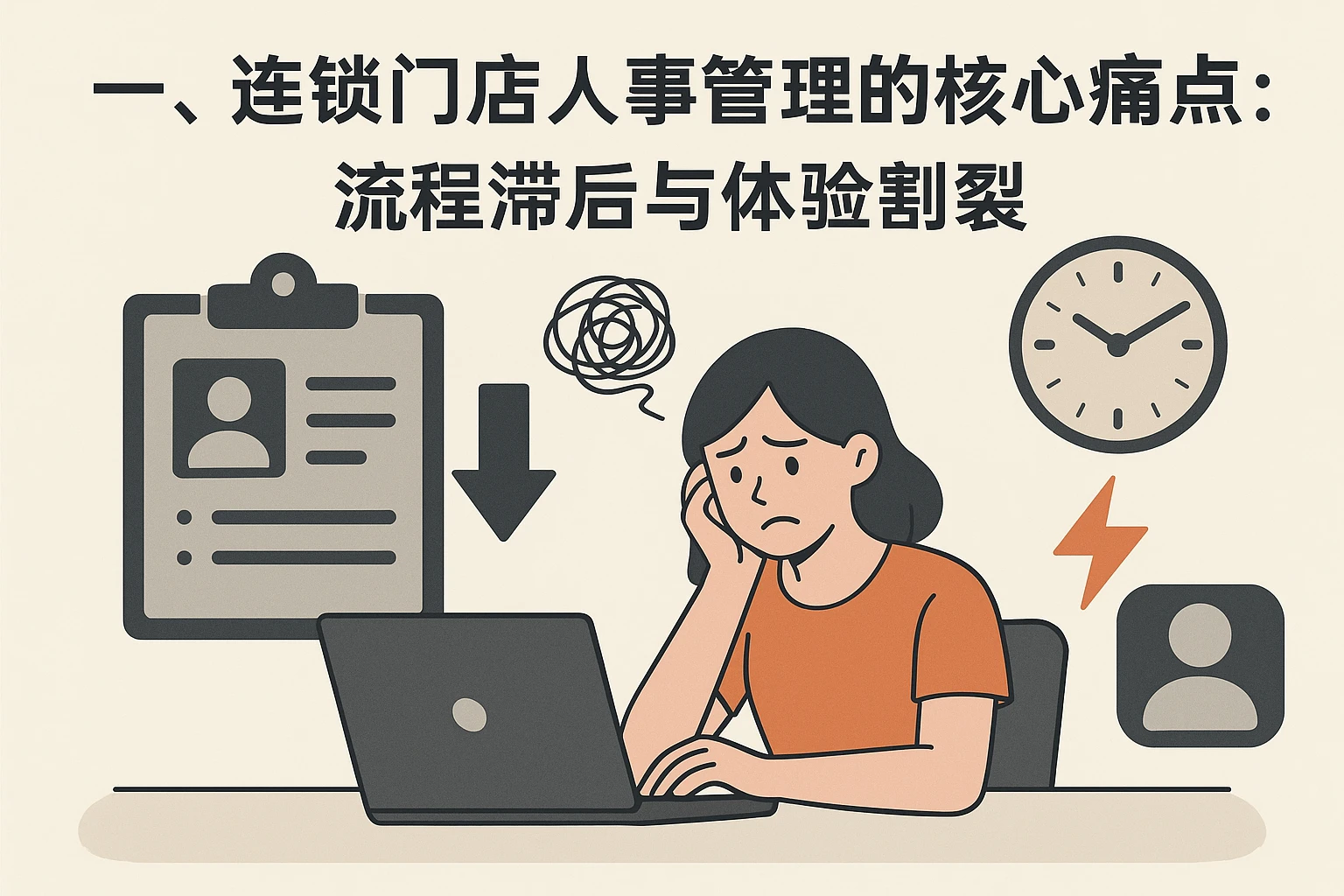 一、连锁门店人事管理的核心痛点：流程滞后与体验割裂