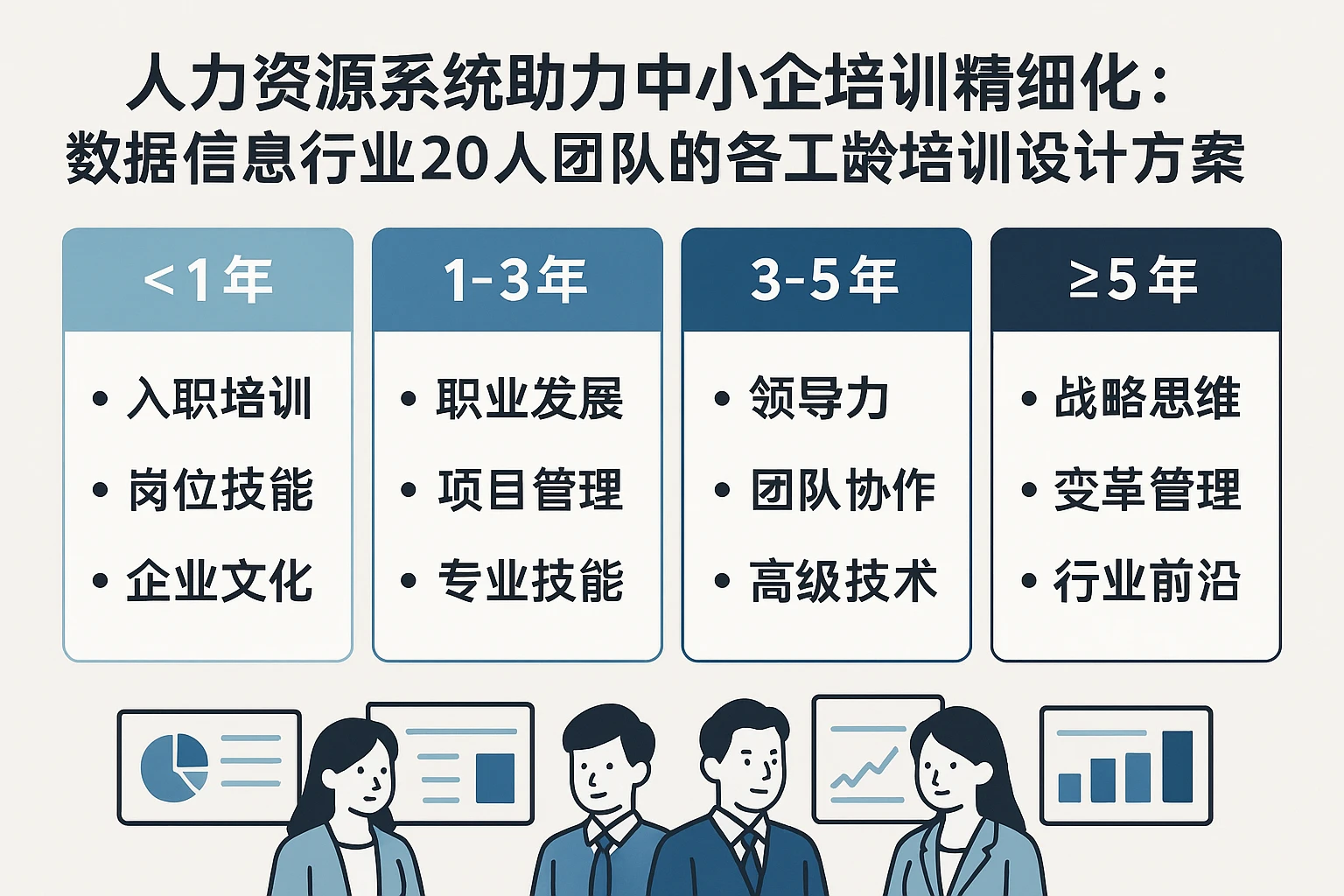 人力资源系统助力中小企培训精细化：数据信息行业20人团队的各工龄培训设计方案