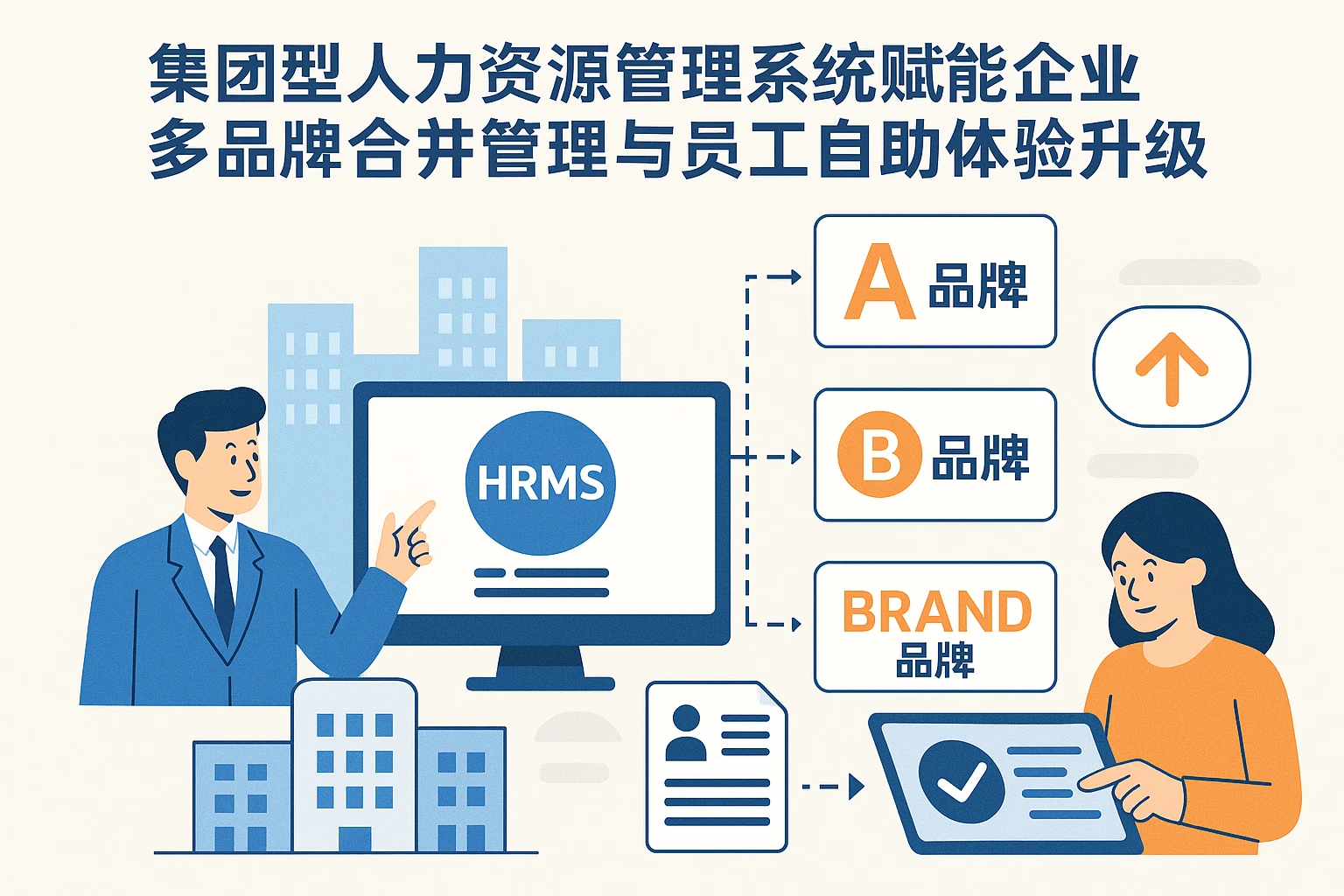 集团型人力资源管理系统赋能企业多品牌合并管理与员工自助体验升级
