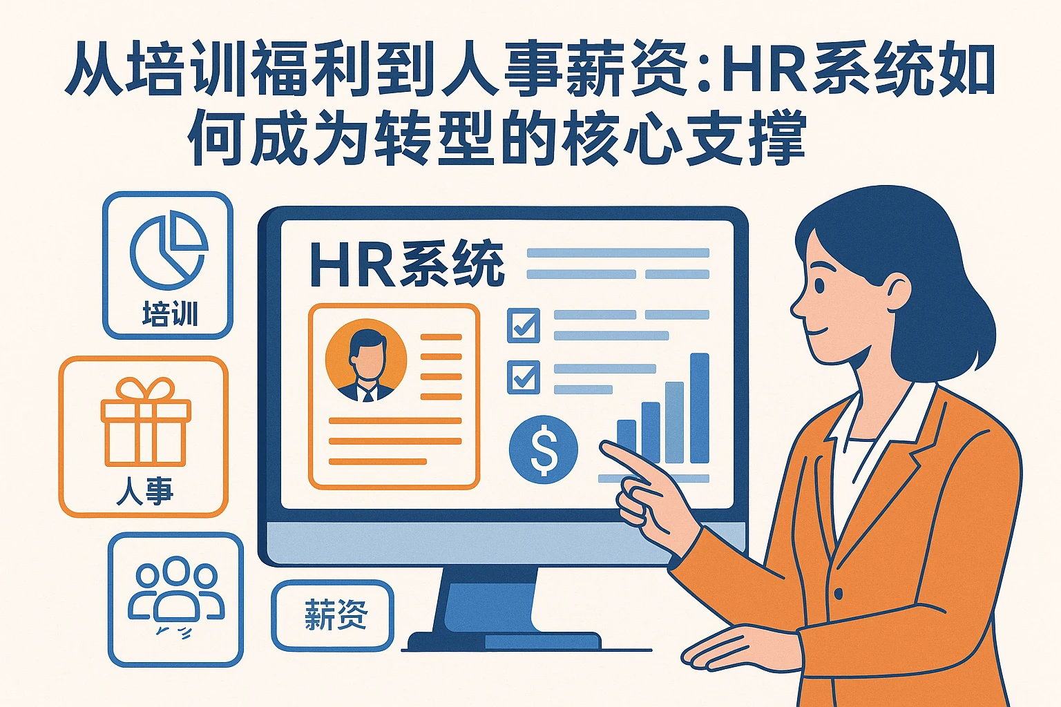 从培训福利到人事薪资：HR系统如何成为转型的核心支撑