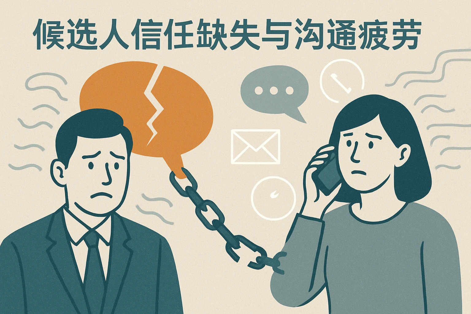 候选人信任缺失与沟通疲劳