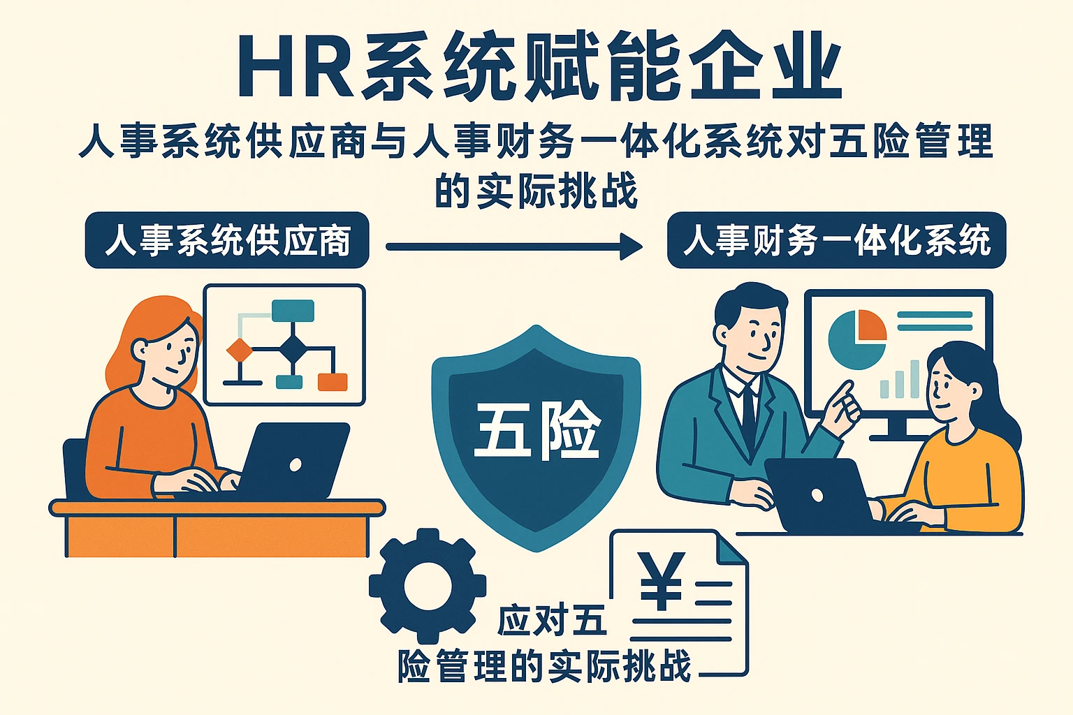 HR系统赋能企业——人事系统供应商与人事财务一体化系统应对五险管理的实际挑战