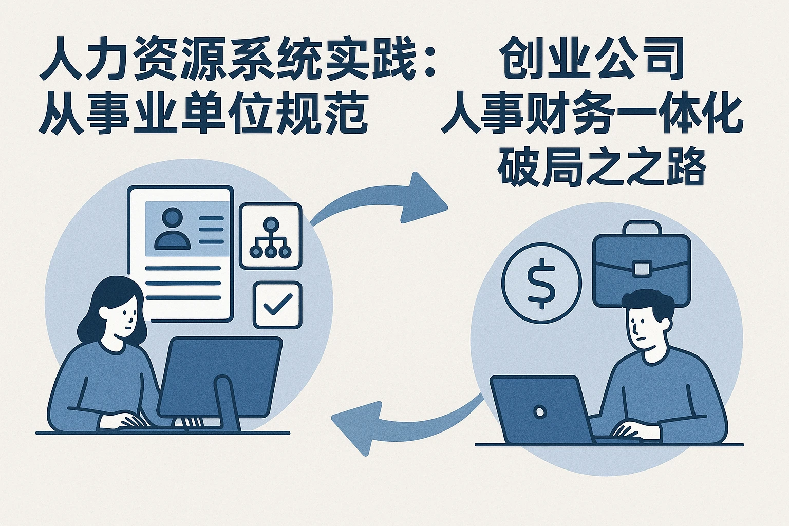 人力资源系统实践：从事业单位规范到创业公司人事财务一体化的破局之路