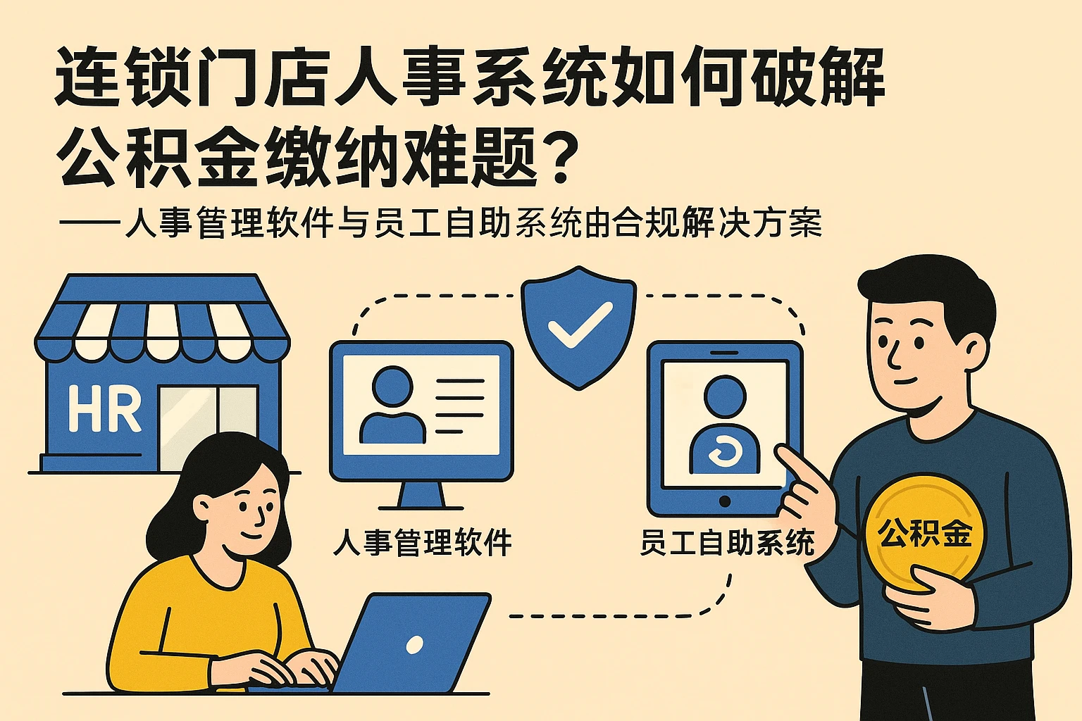 连锁门店人事系统如何破解公积金缴纳难题？——人事管理软件与员工自助系统的合规解决方案