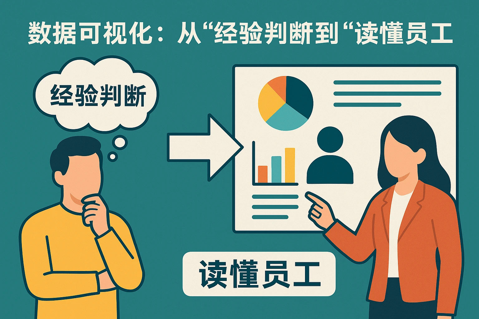 2. 数据可视化：从“经验判断”到“读懂员工”