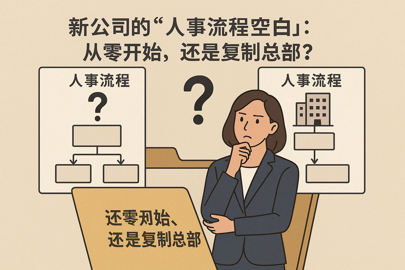 2. 新公司的“人事流程空白”：从零开始，还是复制总部？