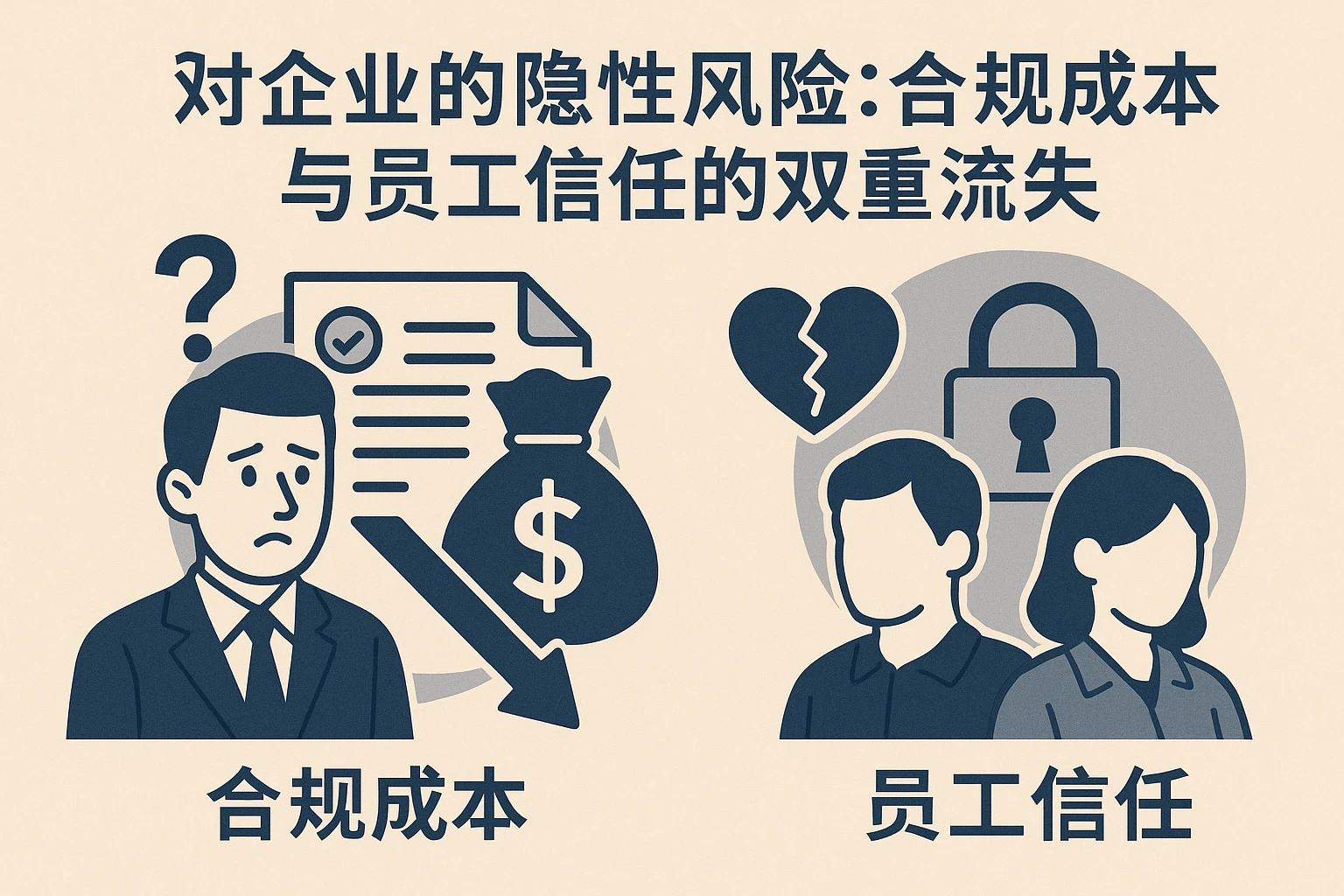 2. 对企业的隐性风险：合规成本与员工信任的双重流失