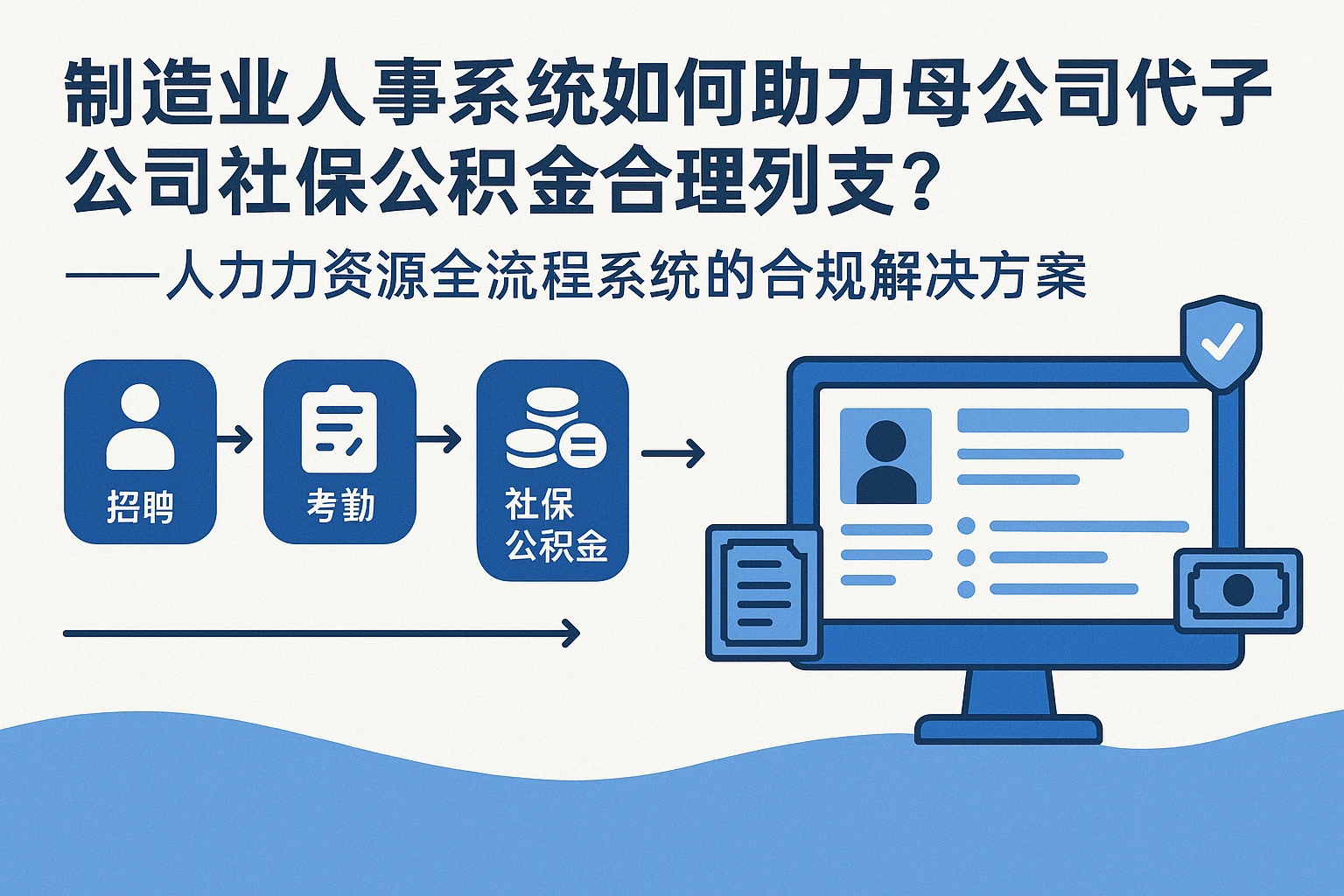 制造业人事系统如何助力母公司代子公司社保公积金合理列支？——人力资源全流程系统的合规解决方案