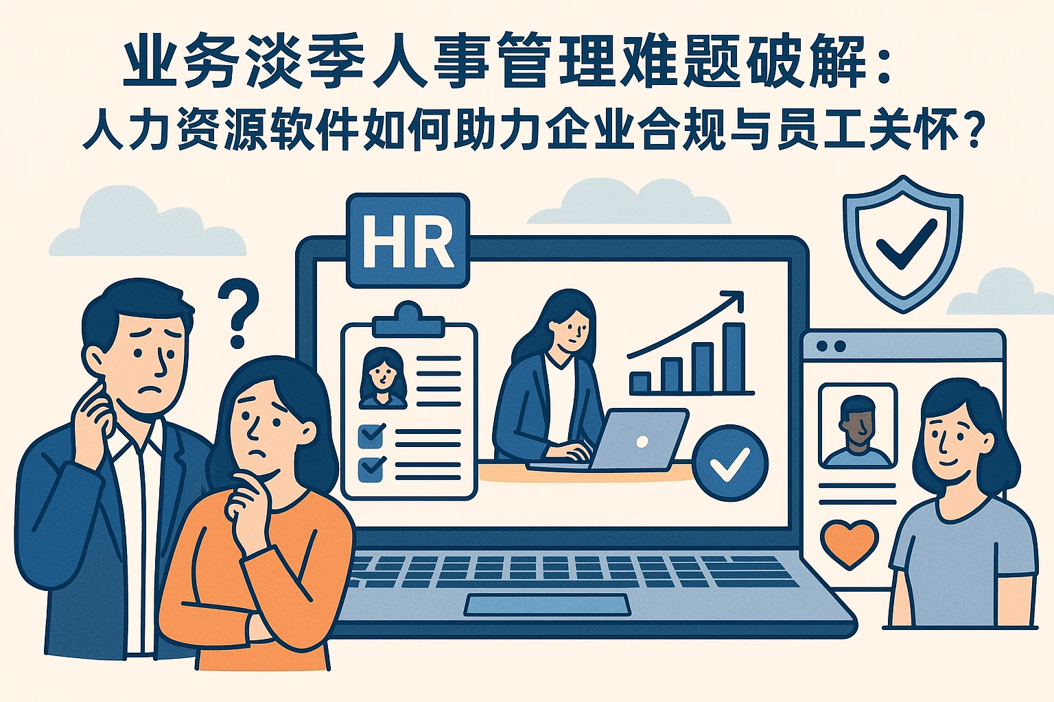 业务淡季人事管理难题破解：人力资源软件如何助力企业合规与员工关怀？