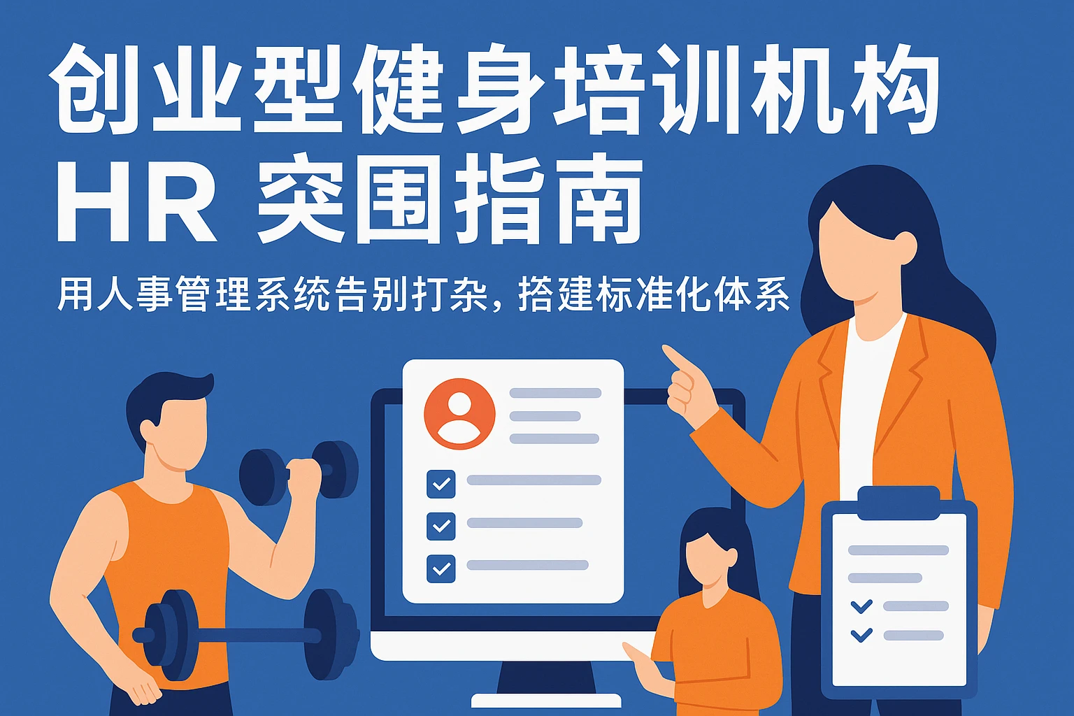 创业型健身培训机构HR突围指南：用人事管理系统告别打杂，搭建标准化体系