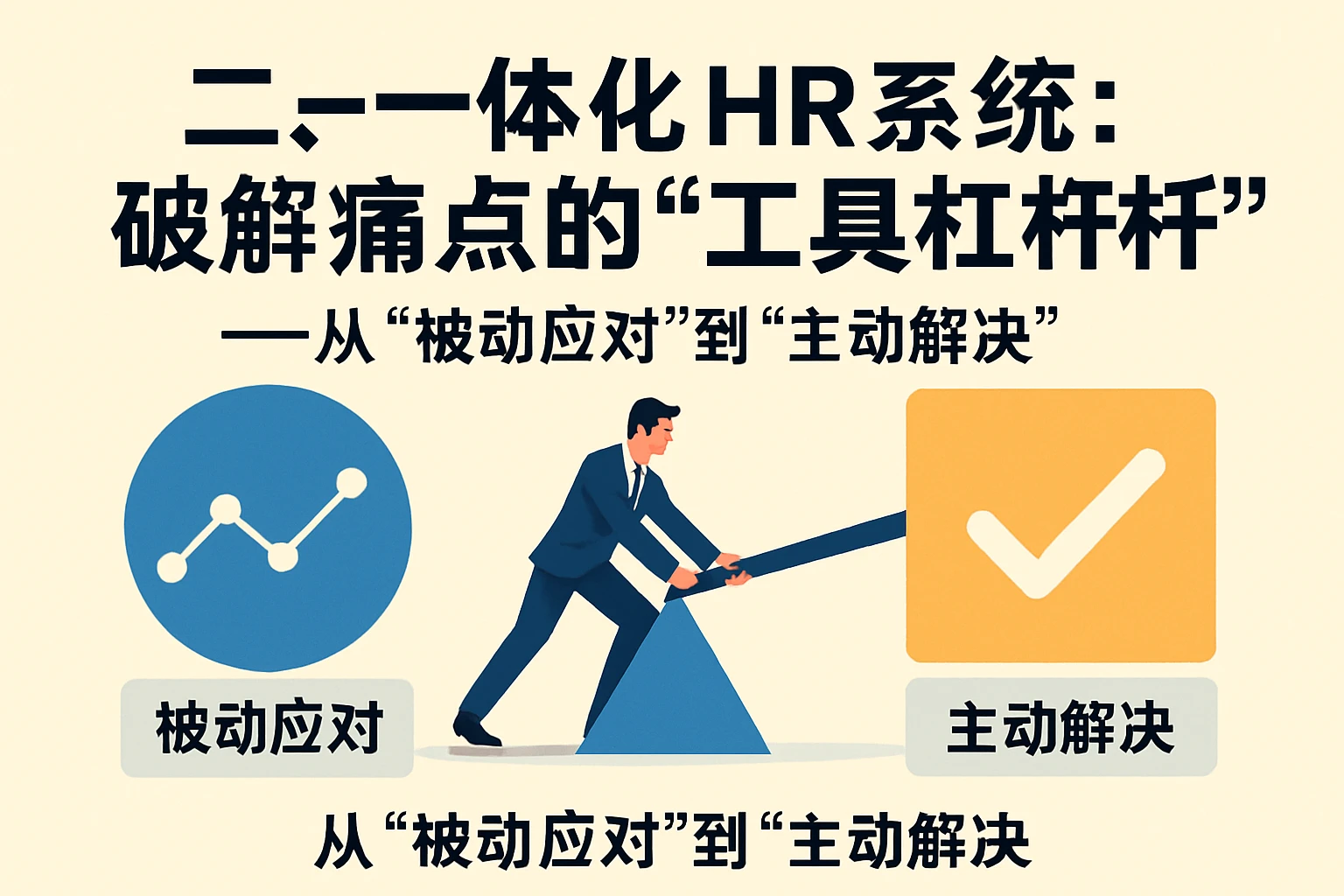 二、一体化HR系统：破解痛点的“工具杠杆”——从“被动应对”到“主动解决”