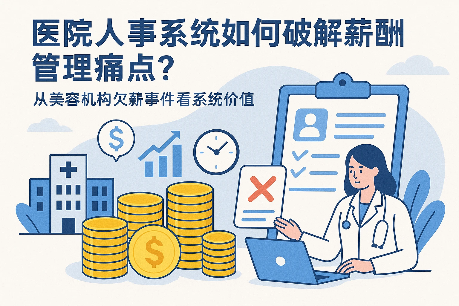 医院人事系统如何破解薪酬管理痛点？从美容机构欠薪事件看系统价值