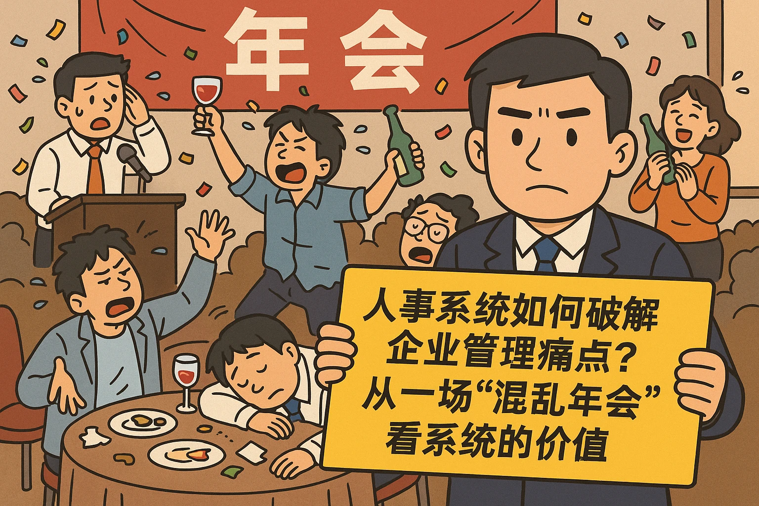 人事系统如何破解企业管理痛点？从一场“混乱年会”看系统的价值