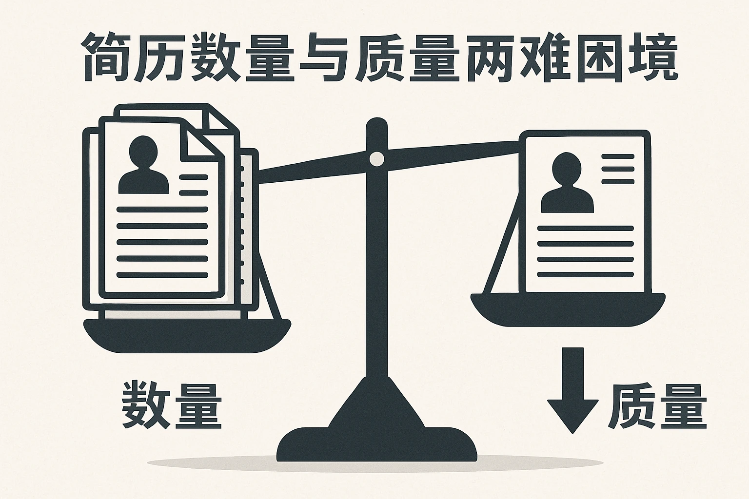 简历数量与质量两难困境
