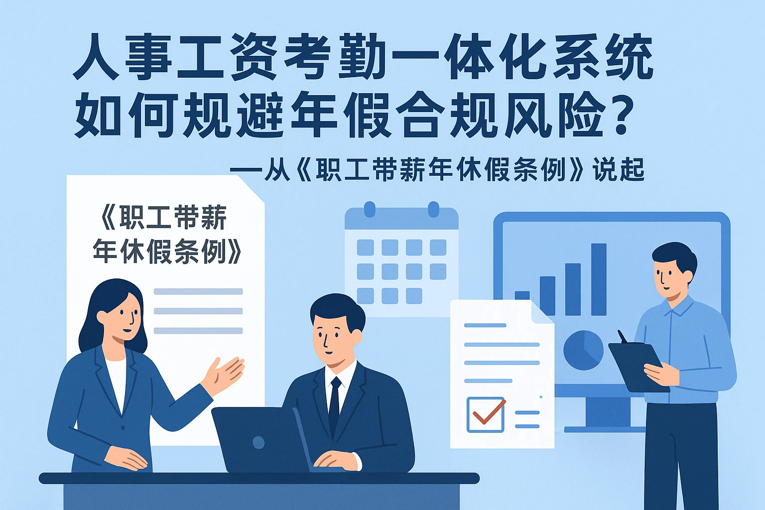 人事工资考勤一体化系统如何规避年假合规风险？——从《职工带薪年休假条例》说起