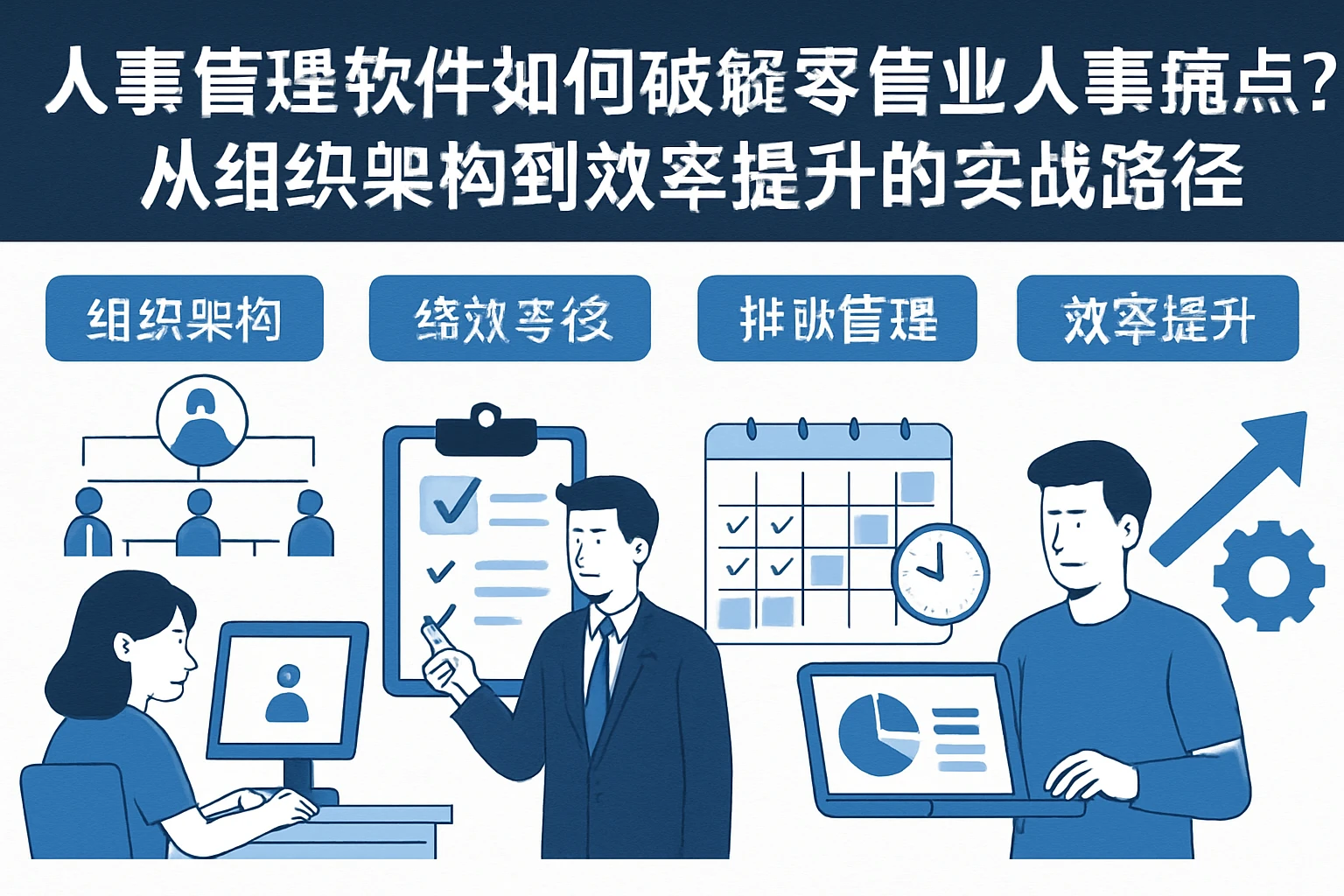 人事管理软件如何破解零售业人事痛点？从组织架构到效率提升的实战路径