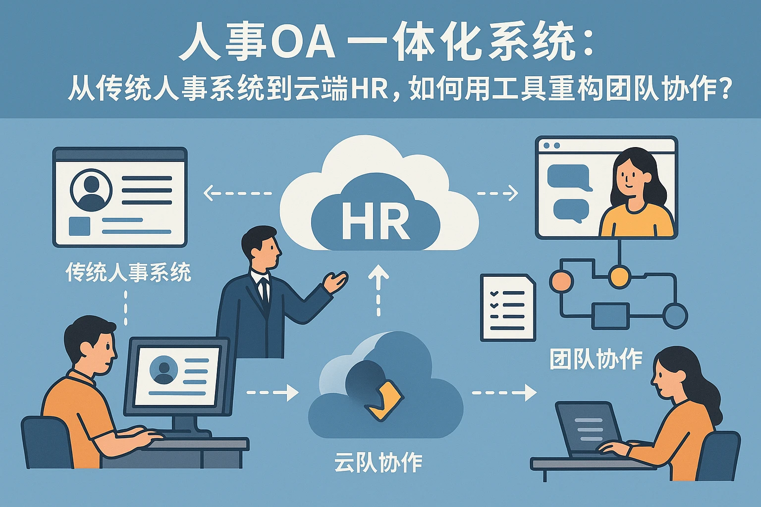 人事OA一体化系统：从传统人事系统到云端HR，如何用工具重构团队协作？
