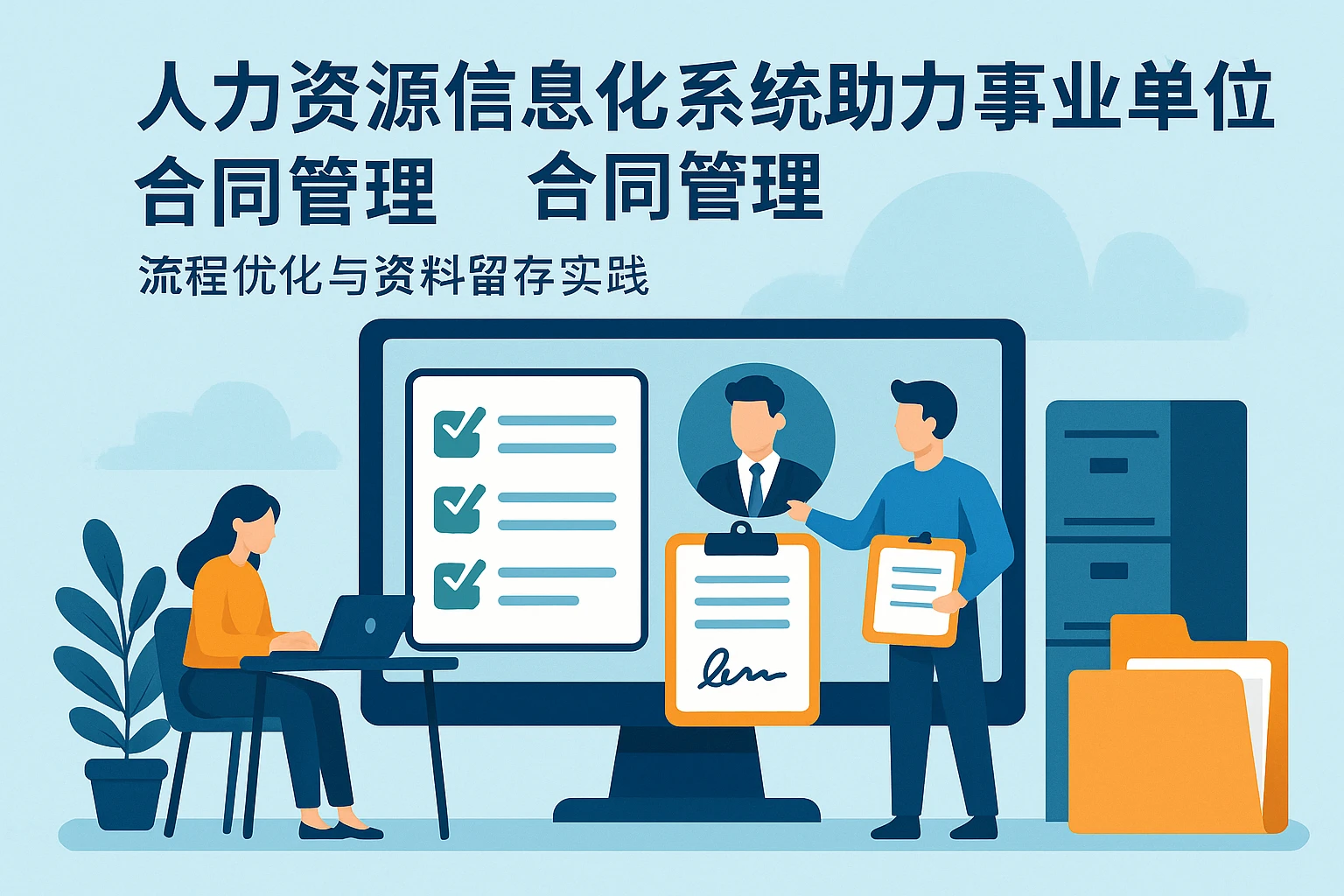 人力资源信息化系统助力事业单位合同管理：流程优化与资料留存实践