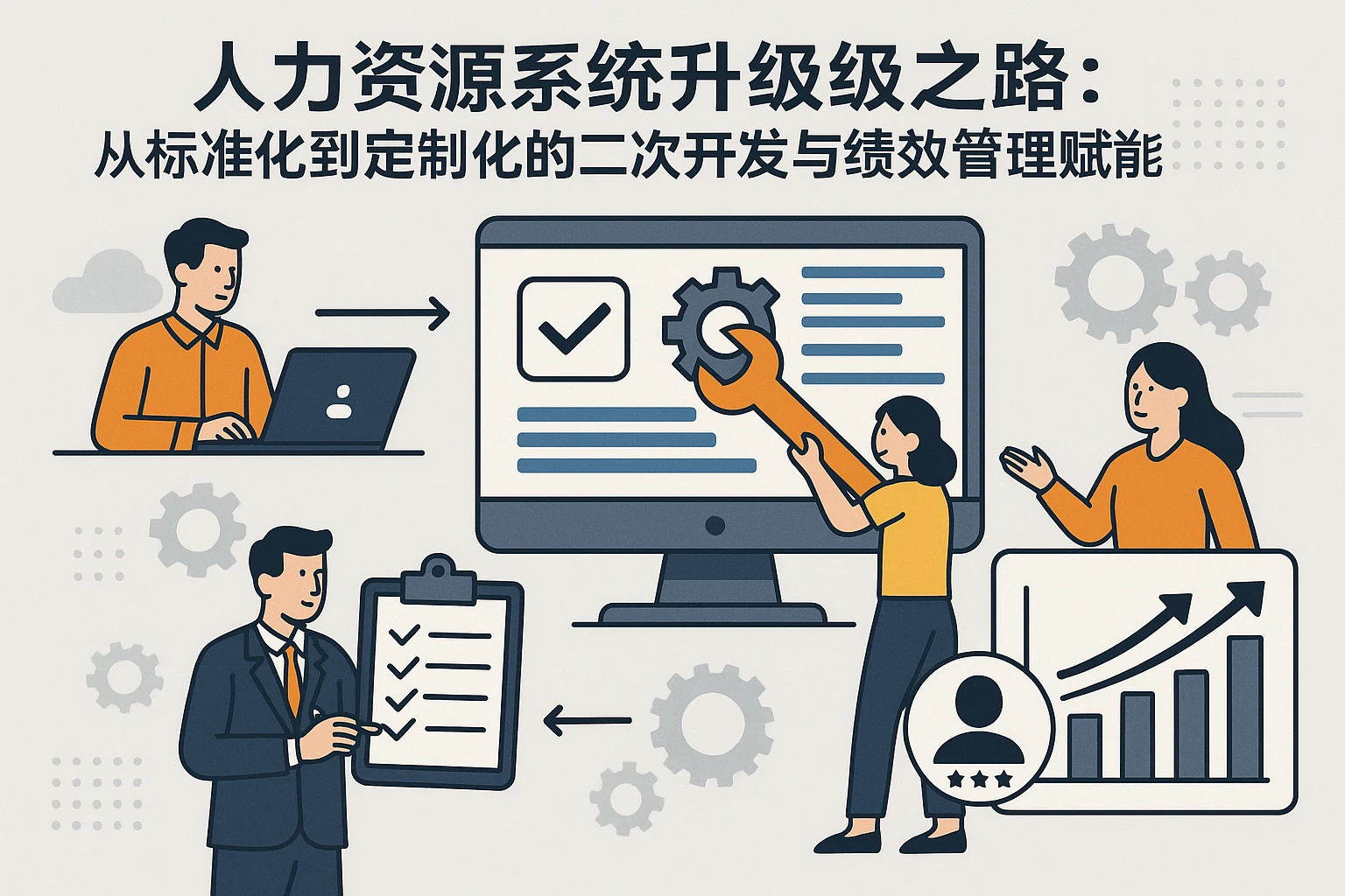 人力资源系统升级之路：从标准化到定制化的二次开发与绩效管理赋能