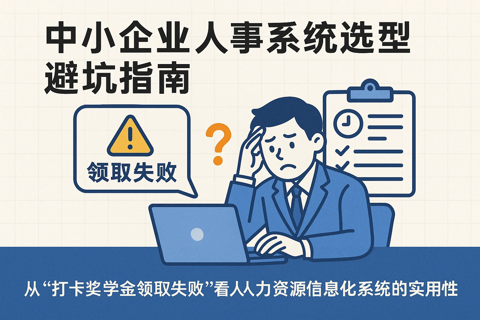 中小企业人事系统选型避坑指南：从“打卡奖学金领取失败”看人力资源信息化系统的实用性