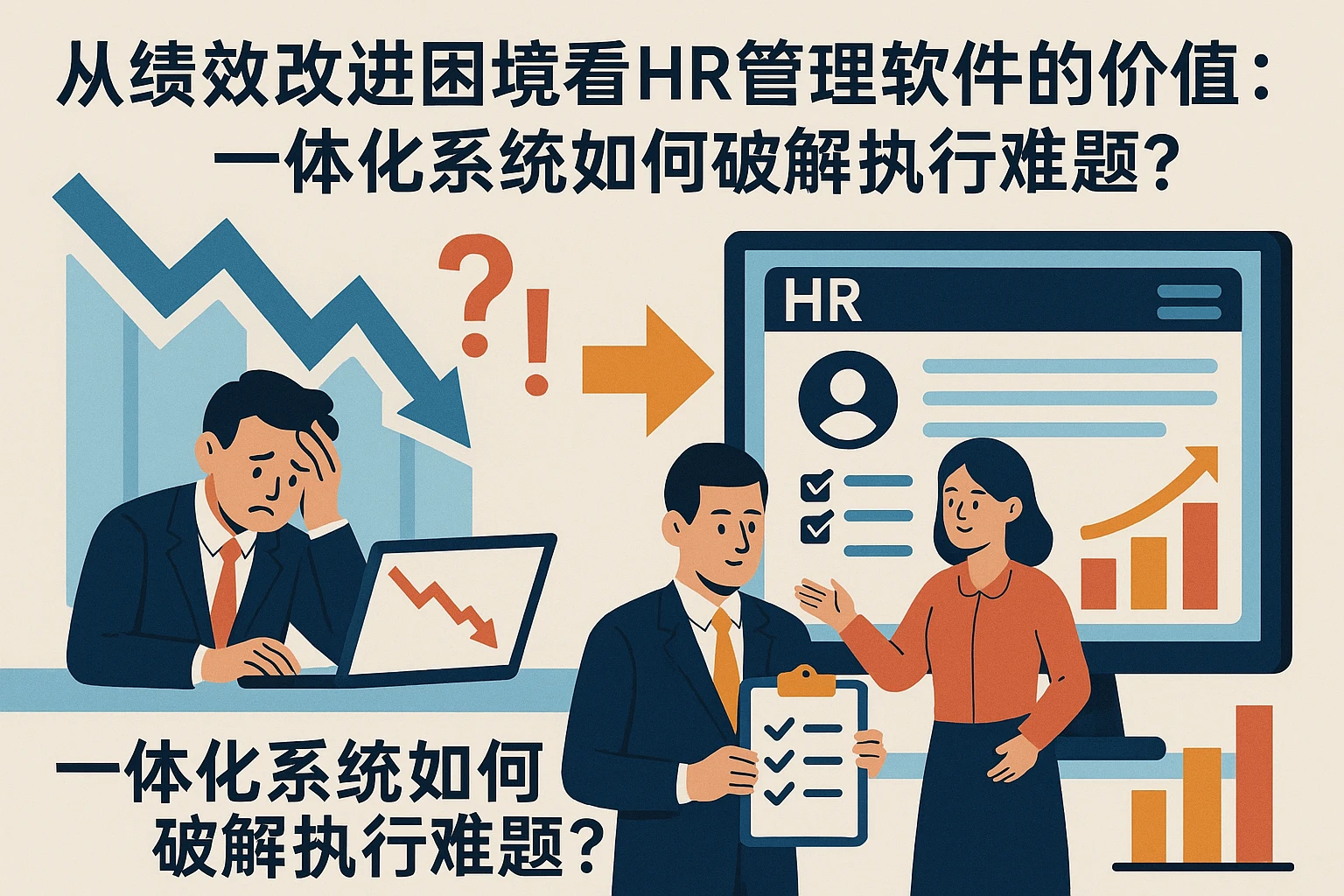 从绩效改进困境看HR管理软件的价值：一体化系统如何破解执行难题？