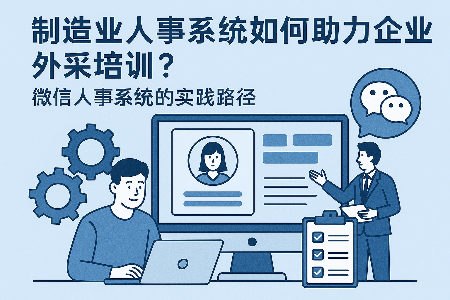 制造业人事系统如何助力企业外采培训？微信人事系统的实践路径
