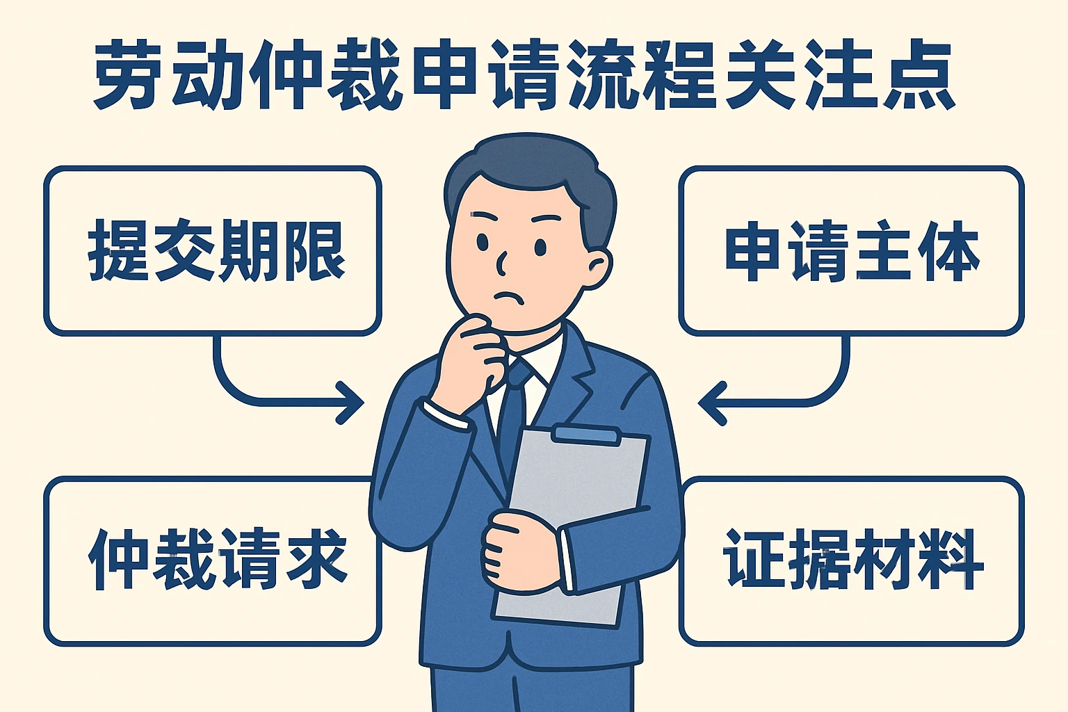 劳动仲裁申请流程关注点