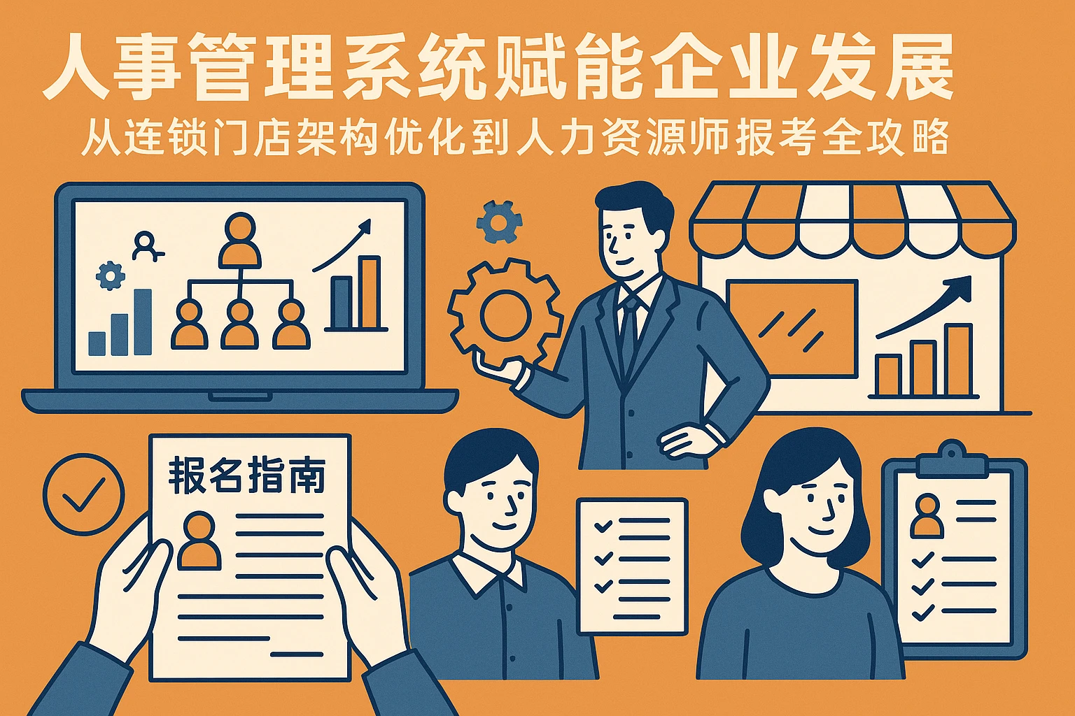 人事管理系统赋能企业发展：从连锁门店架构优化到人力资源师报考全攻略