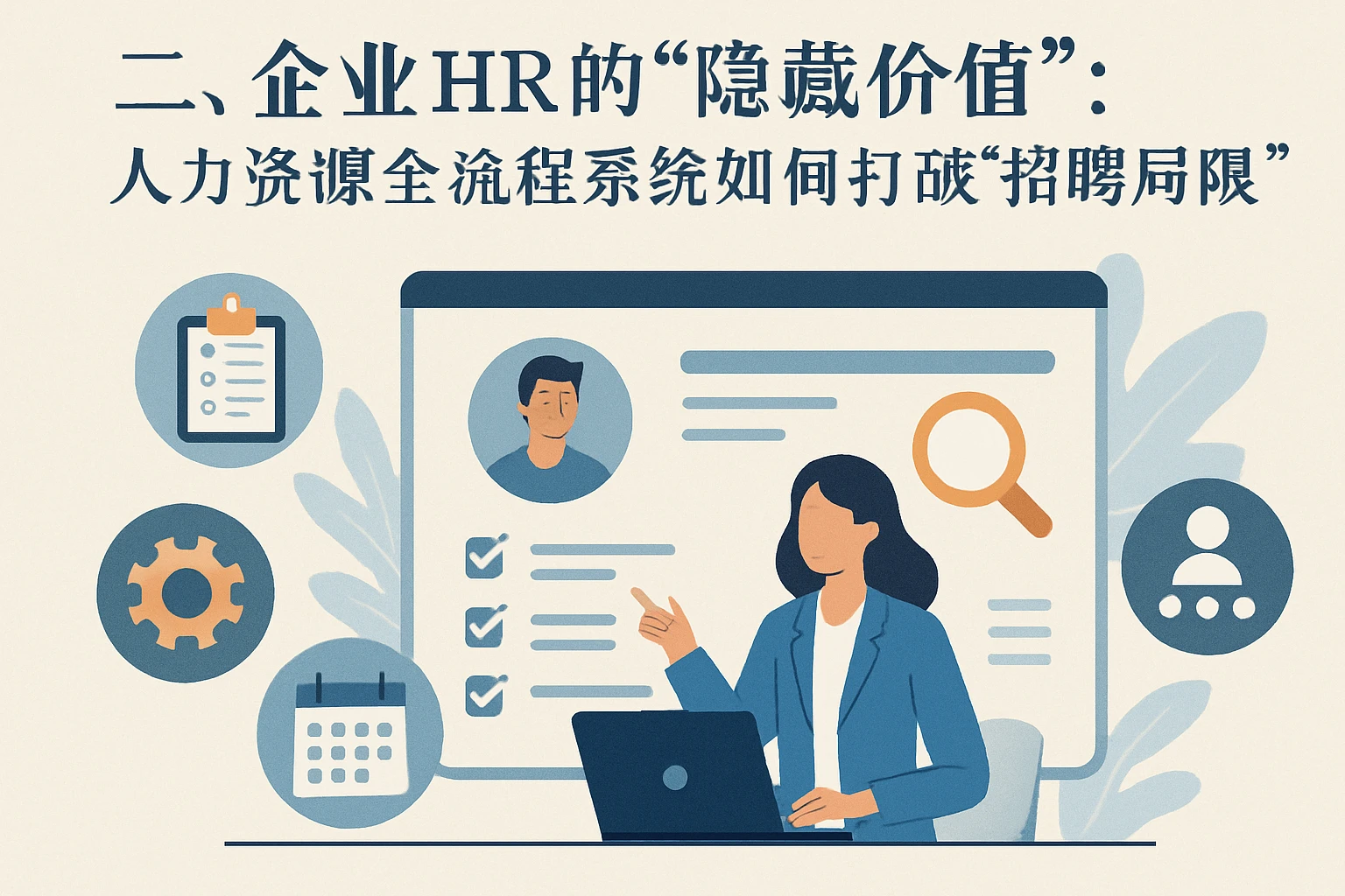 二、企业HR的“隐藏价值”：人力资源全流程系统如何打破“招聘局限”