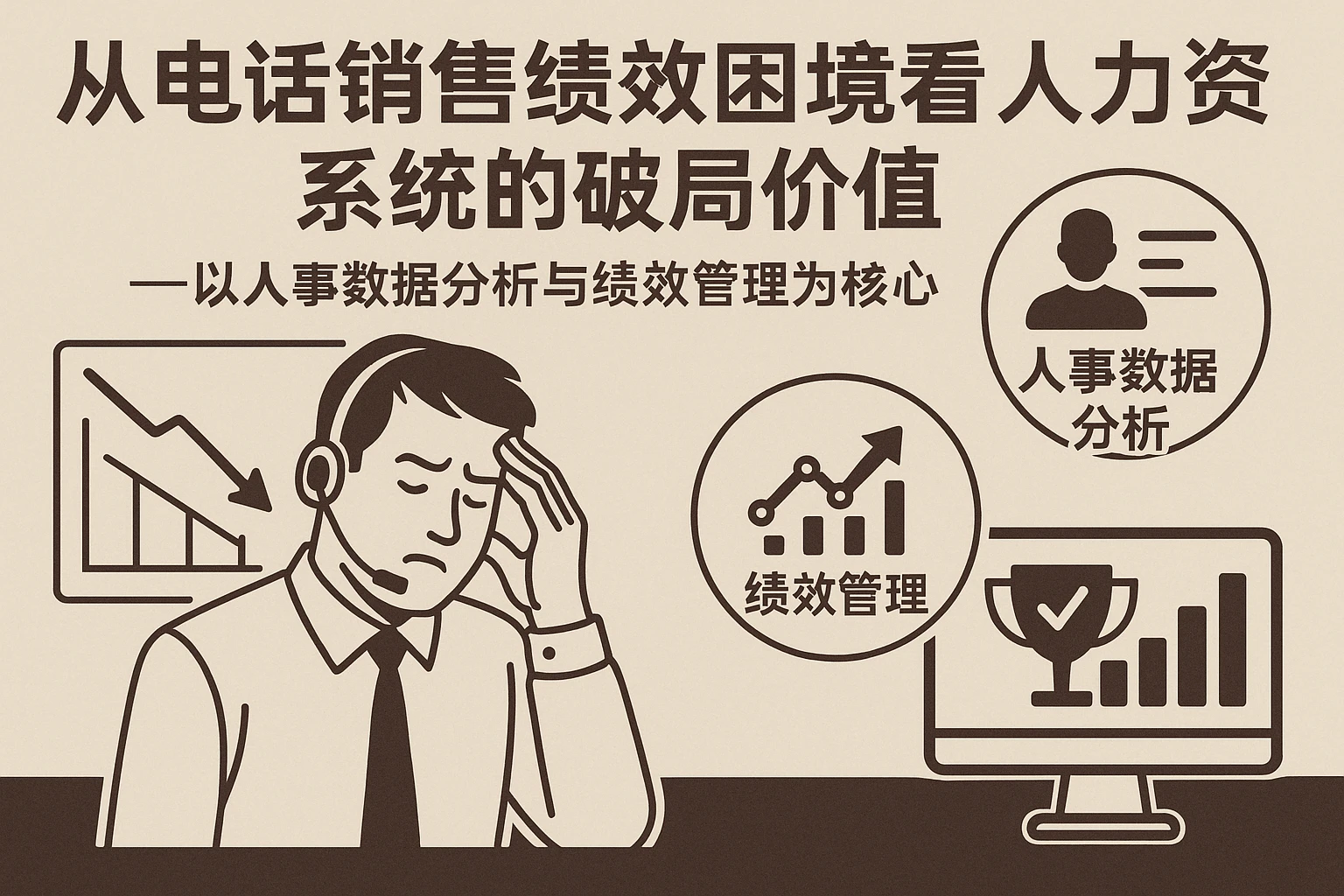 从电话销售绩效困境看人力资源系统的破局价值——以人事数据分析与绩效管理为核心