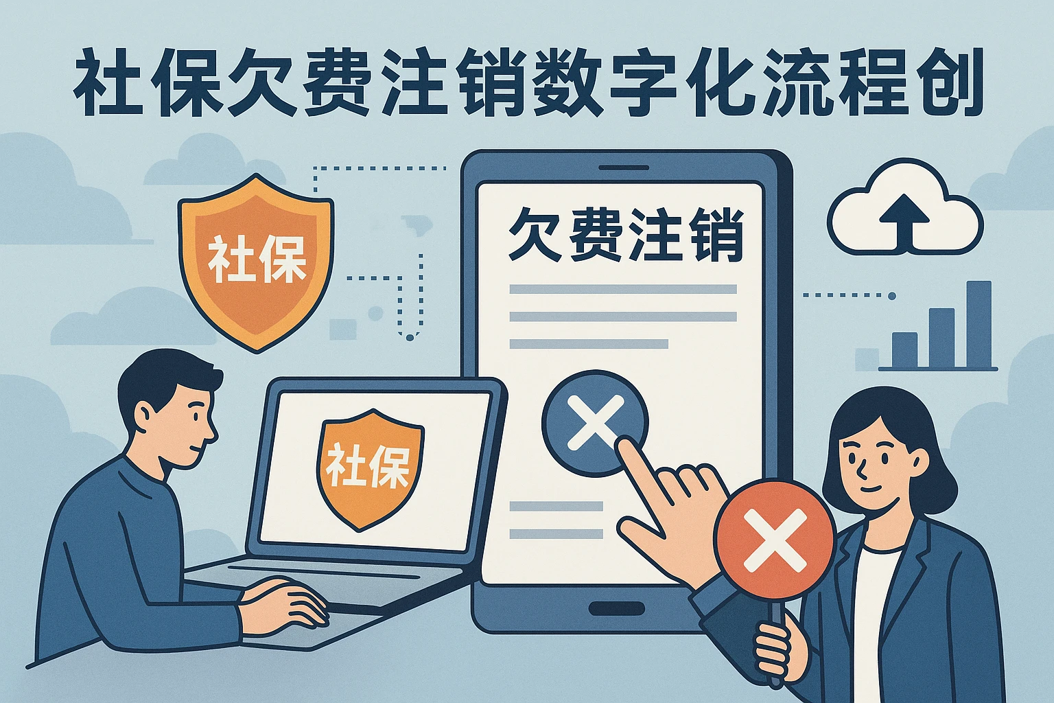社保欠费注销的数字化流程创新