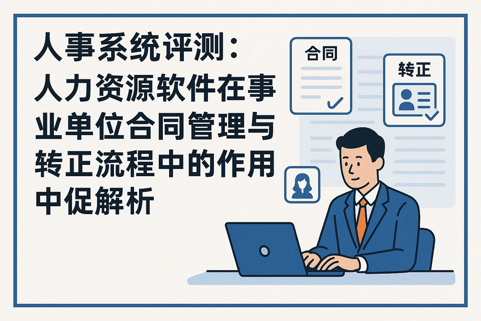 人事系统评测：人力资源软件在事业单位合同管理与转正流程中的作用解析