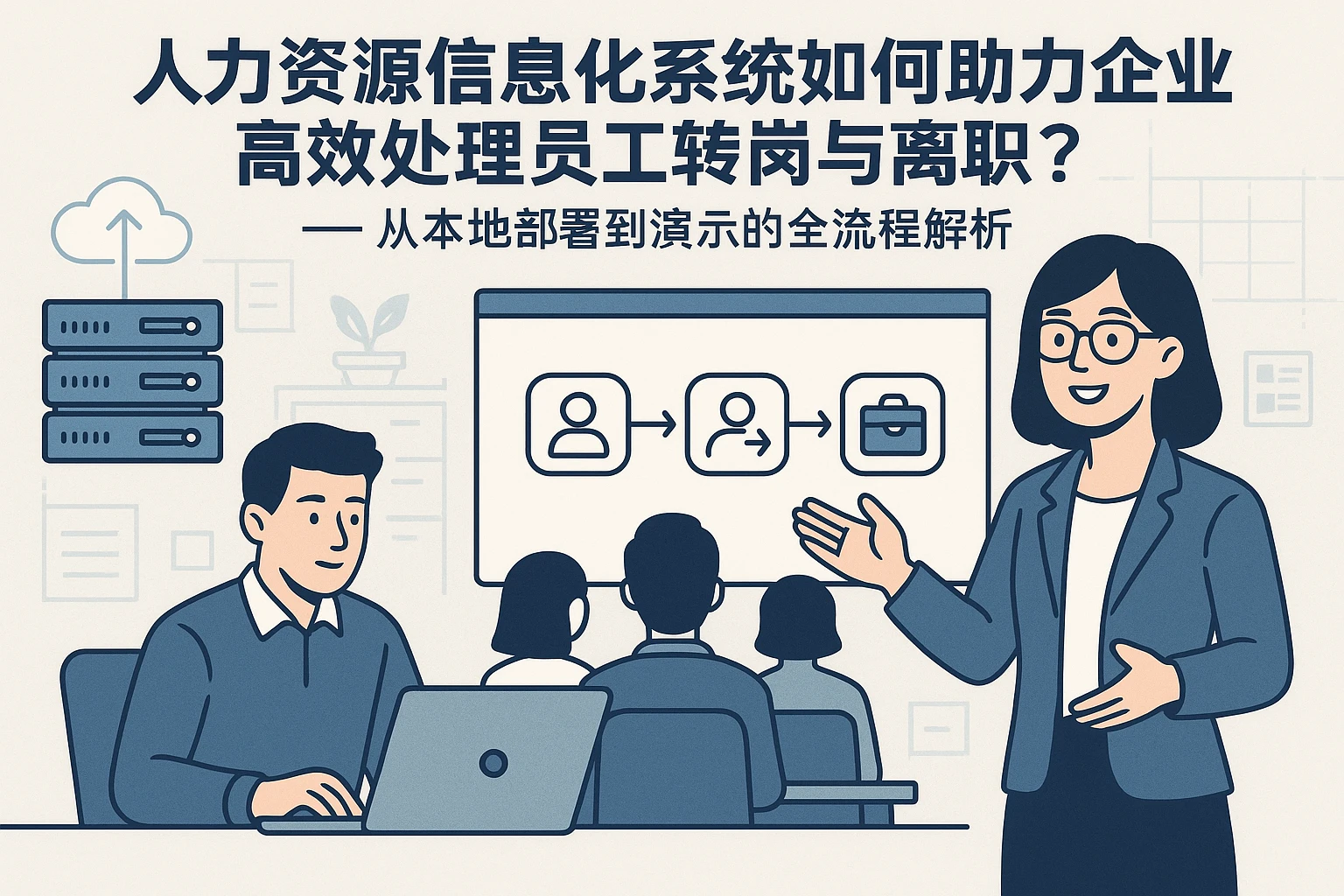 人力资源信息化系统如何助力企业高效处理员工转岗与离职？——从本地部署到演示的全流程解析