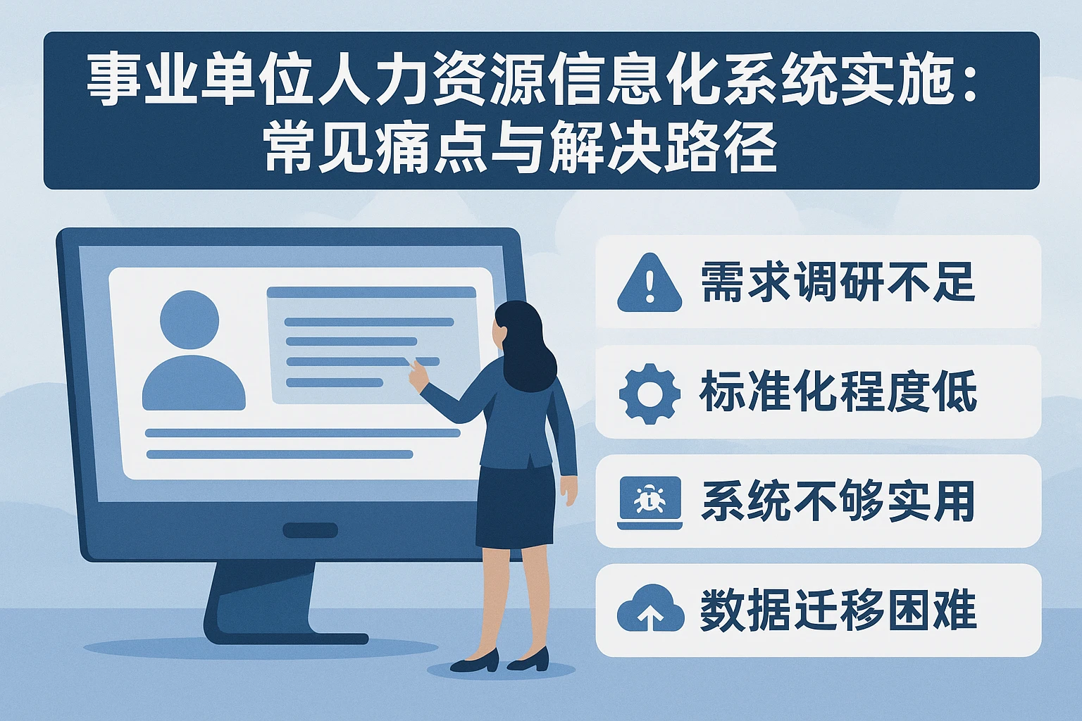 事业单位人力资源信息化系统实施：常见痛点与解决路径