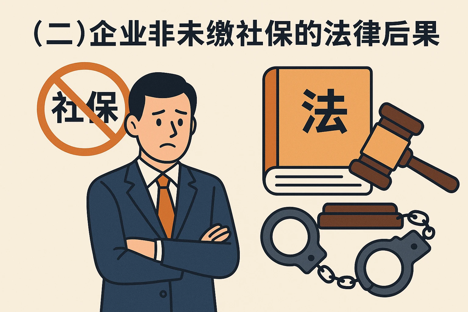 (二)企业未缴社保的法律后果