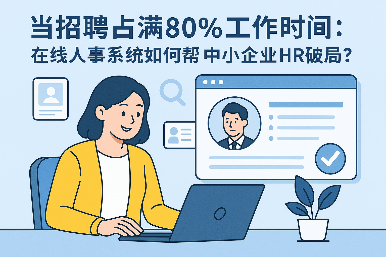 当招聘占满80%工作时间：在线人事系统如何帮中小企业HR破局？