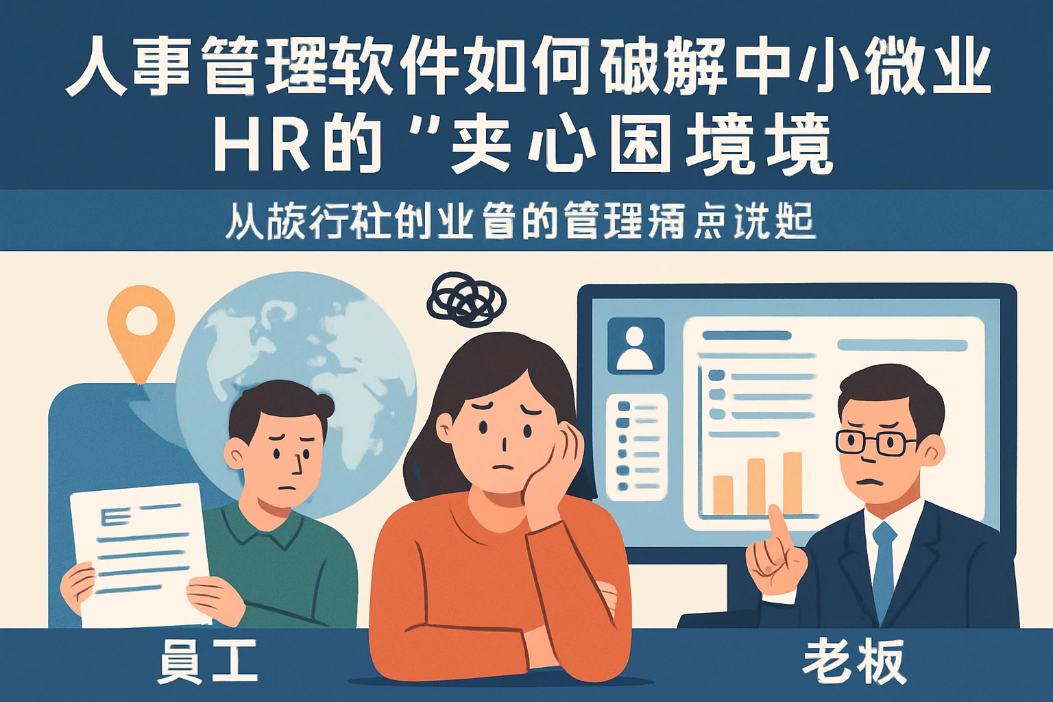 人事管理软件如何破解中小微企业HR的“夹心困境”——从旅行社创业者的管理痛点说起