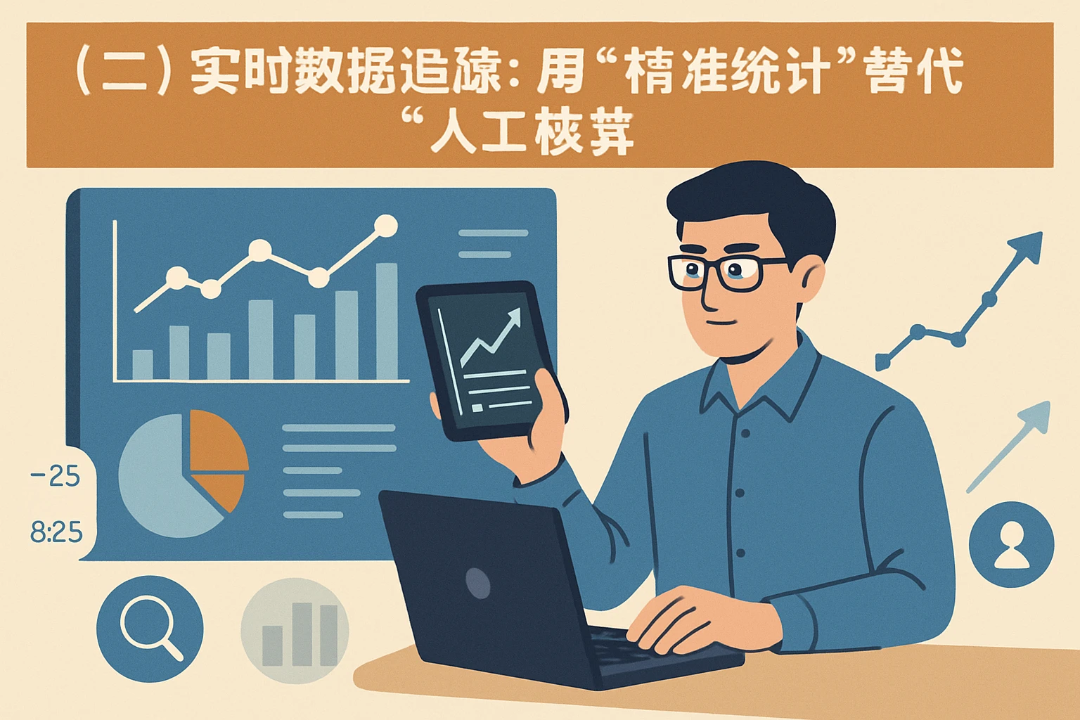 （二）实时数据追踪：用“精准统计”替代“人工核算”