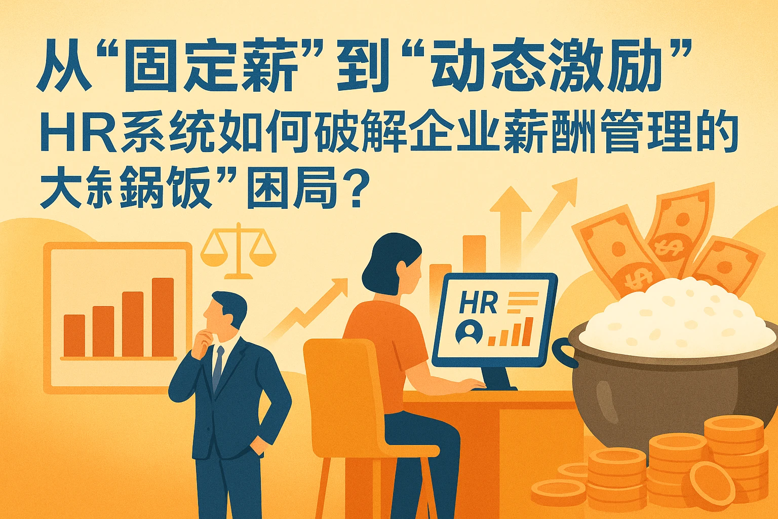 从“固定薪”到“动态激励”：HR系统如何破解企业薪酬管理的“大锅饭”困局？
