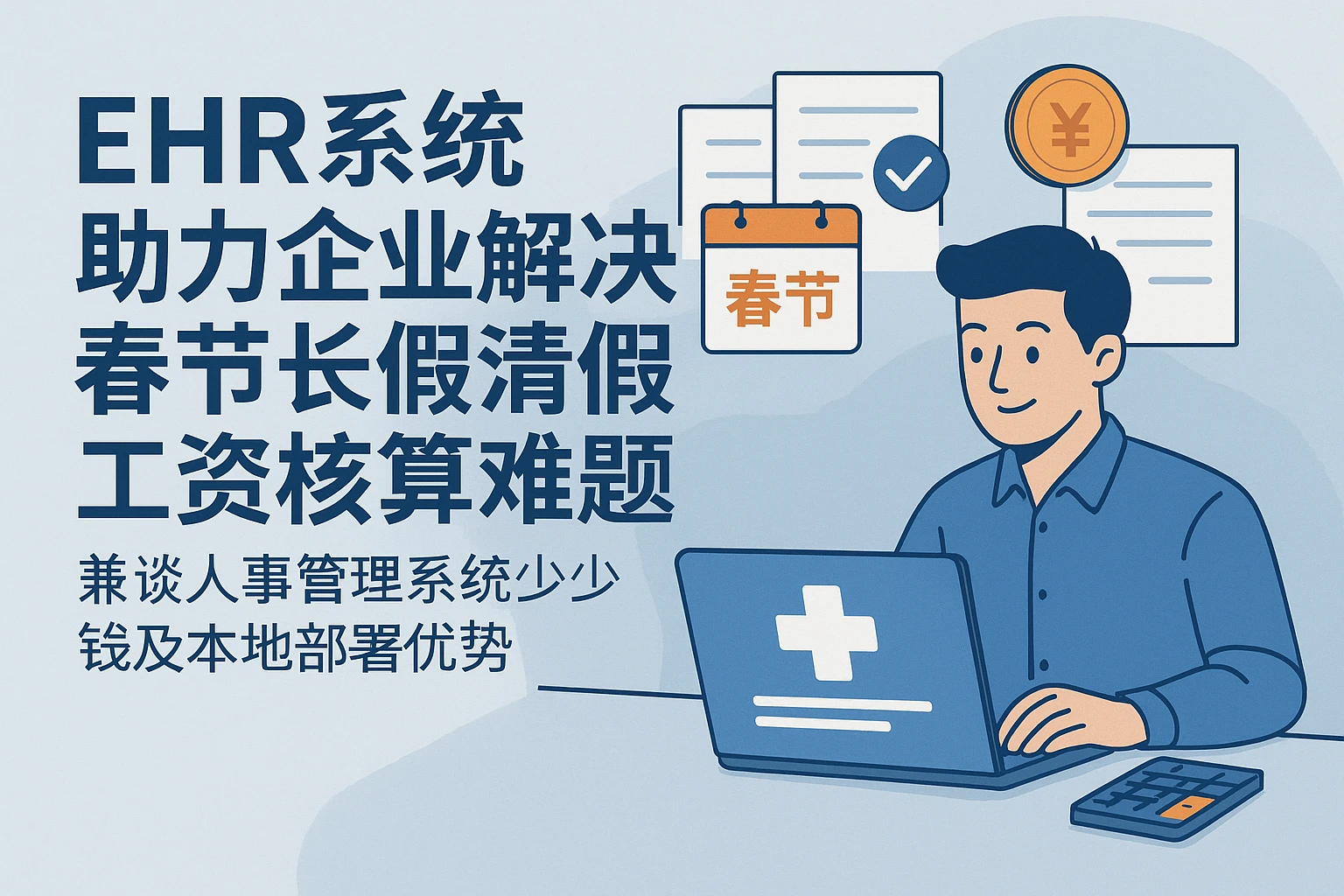 EHR系统助力企业解决春节长假请假工资核算难题——兼谈人事管理系统多少钱及本地部署优势