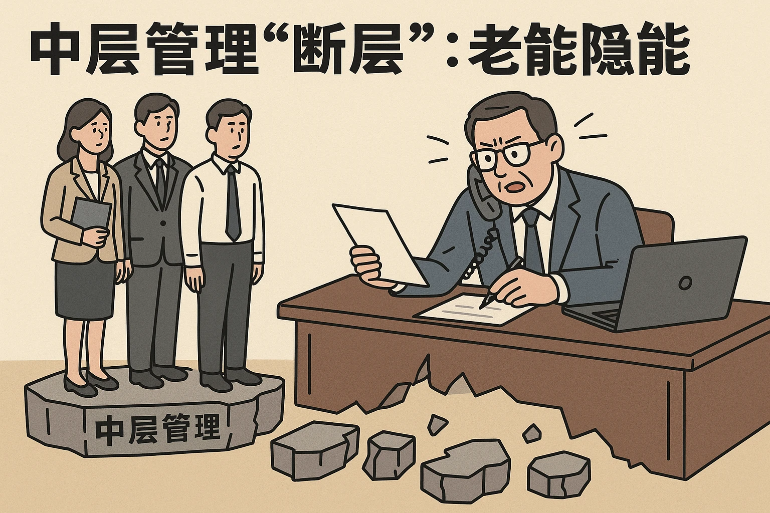 2. 中层管理“断层”：老板的“全能陷阱”