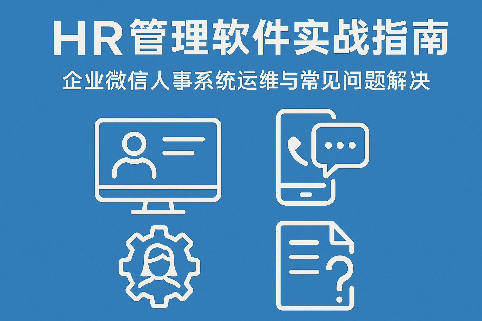 HR管理软件实战指南：企业微信人事系统运维与常见问题解决