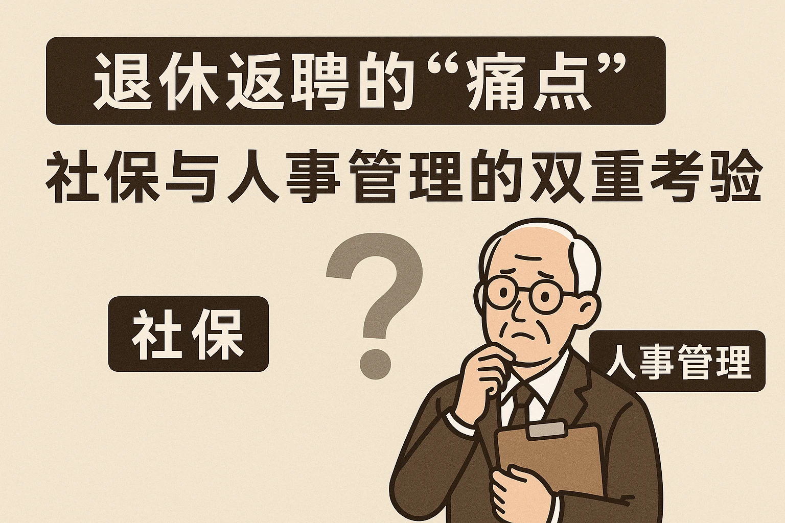 2. 退休返聘的“痛点”：社保与人事管理的双重考验
