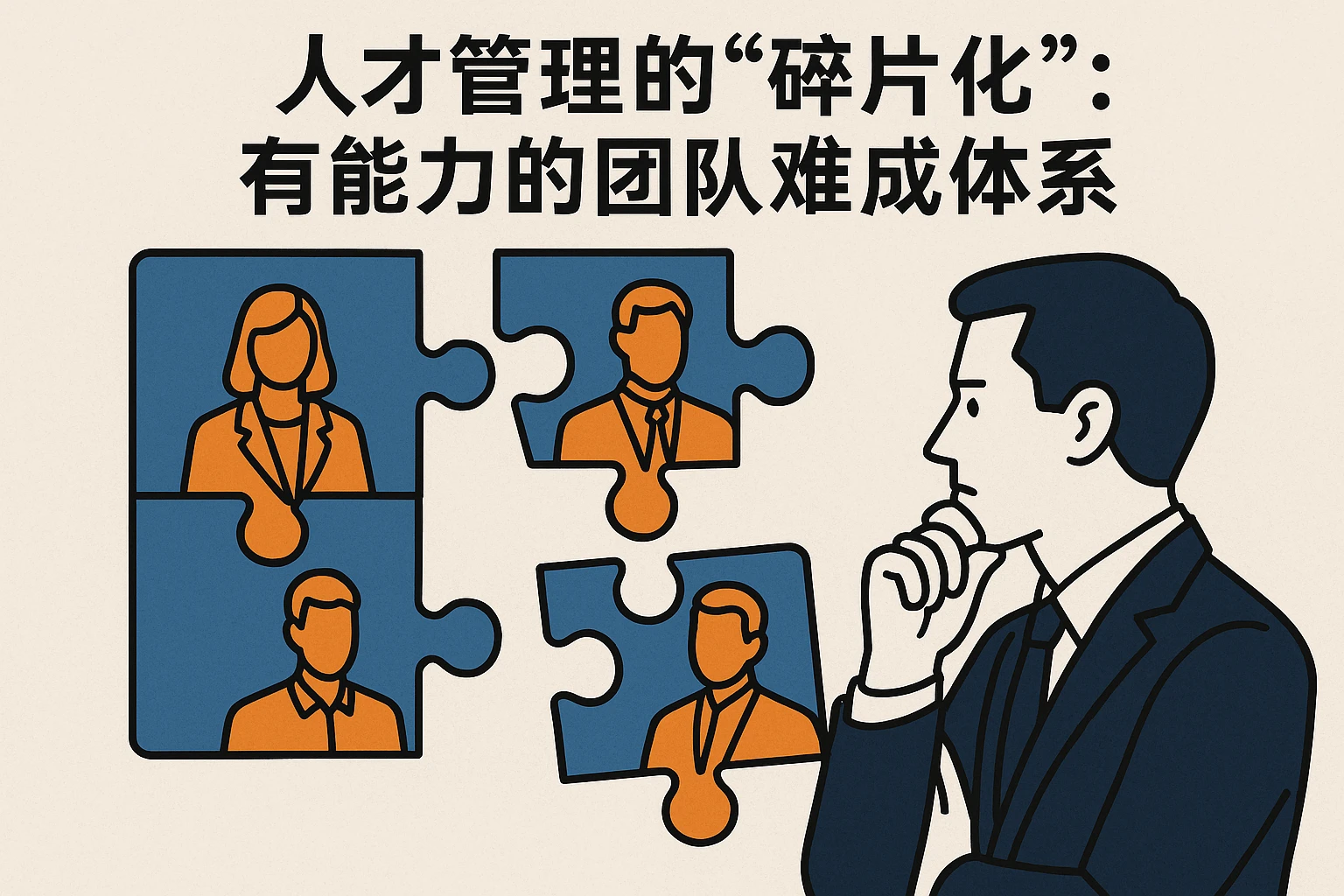 2. 人才管理的“碎片化”：有能力的团队难成体系
