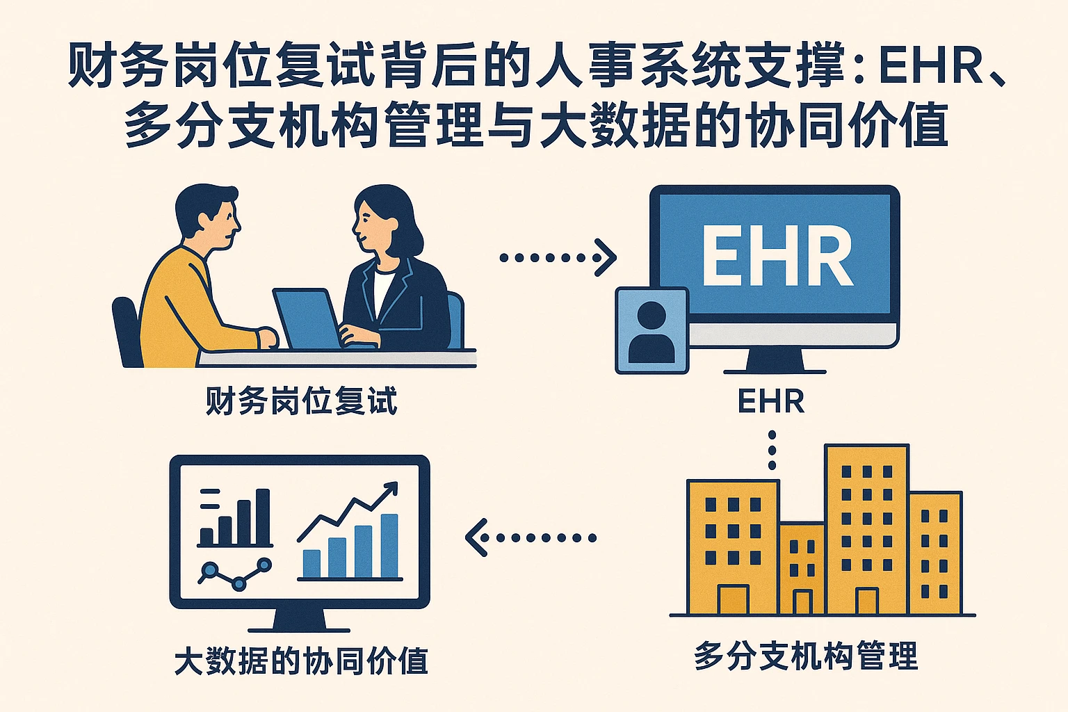 财务岗位复试背后的人事系统支撑：EHR、多分支机构管理与大数据的协同价值
