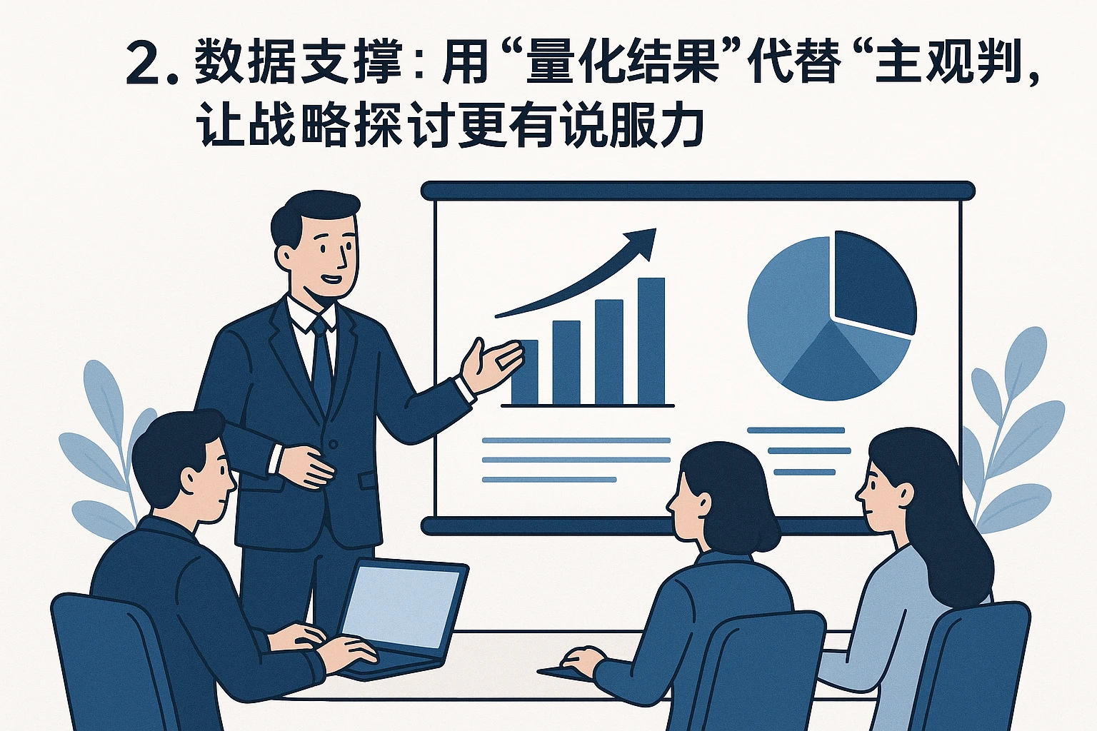 2. 数据支撑：用“量化结果”代替“主观判断”，让战略探讨更有说服力